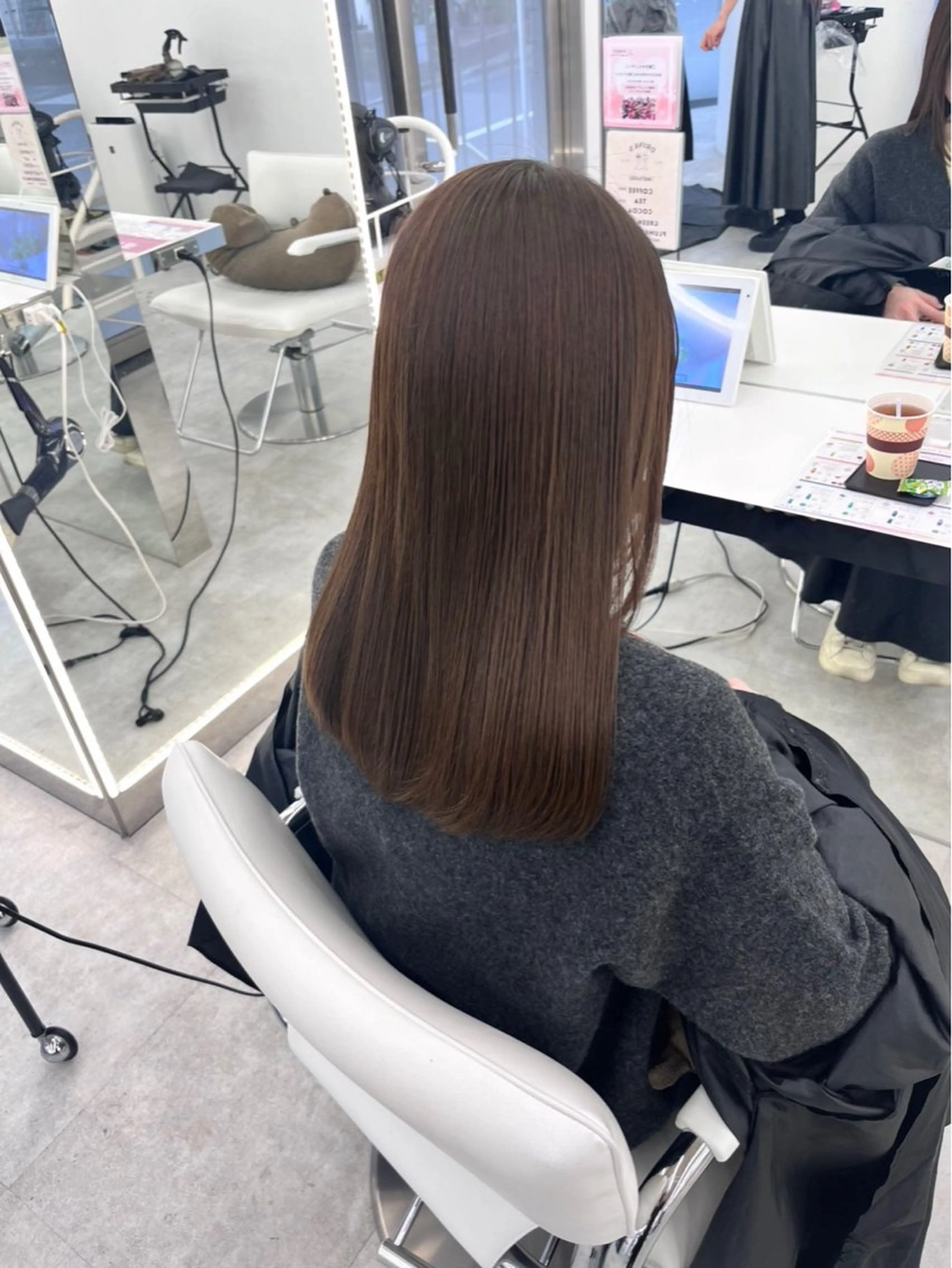 ロング カラー ヘアカラー トリートメント 韓国/ブリーチ/艶感 🇰🇷RYUKIのヘアスタイル