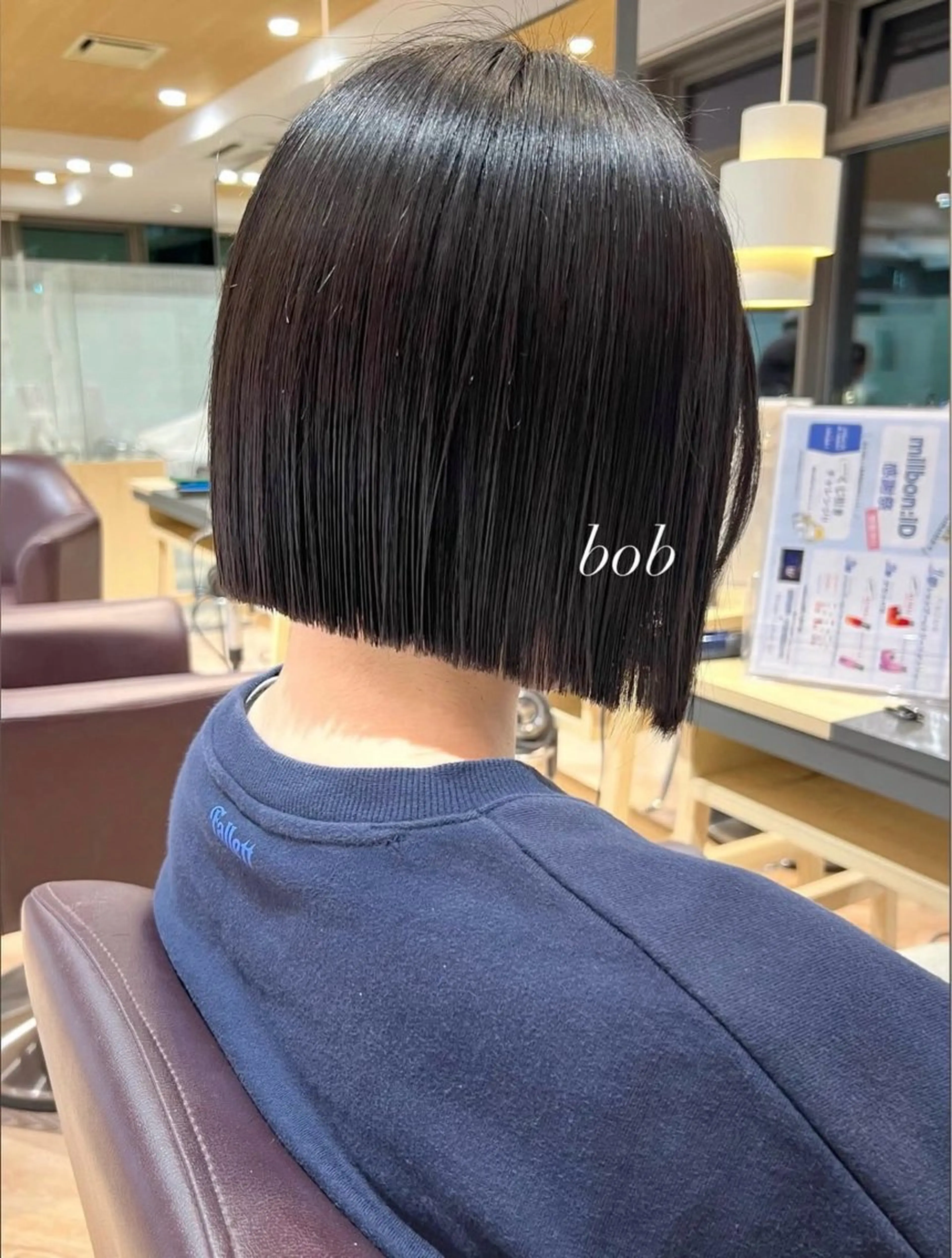 ショート ボブ カット 加納千華 /ボブ/ぱつっとボブのヘアスタイル