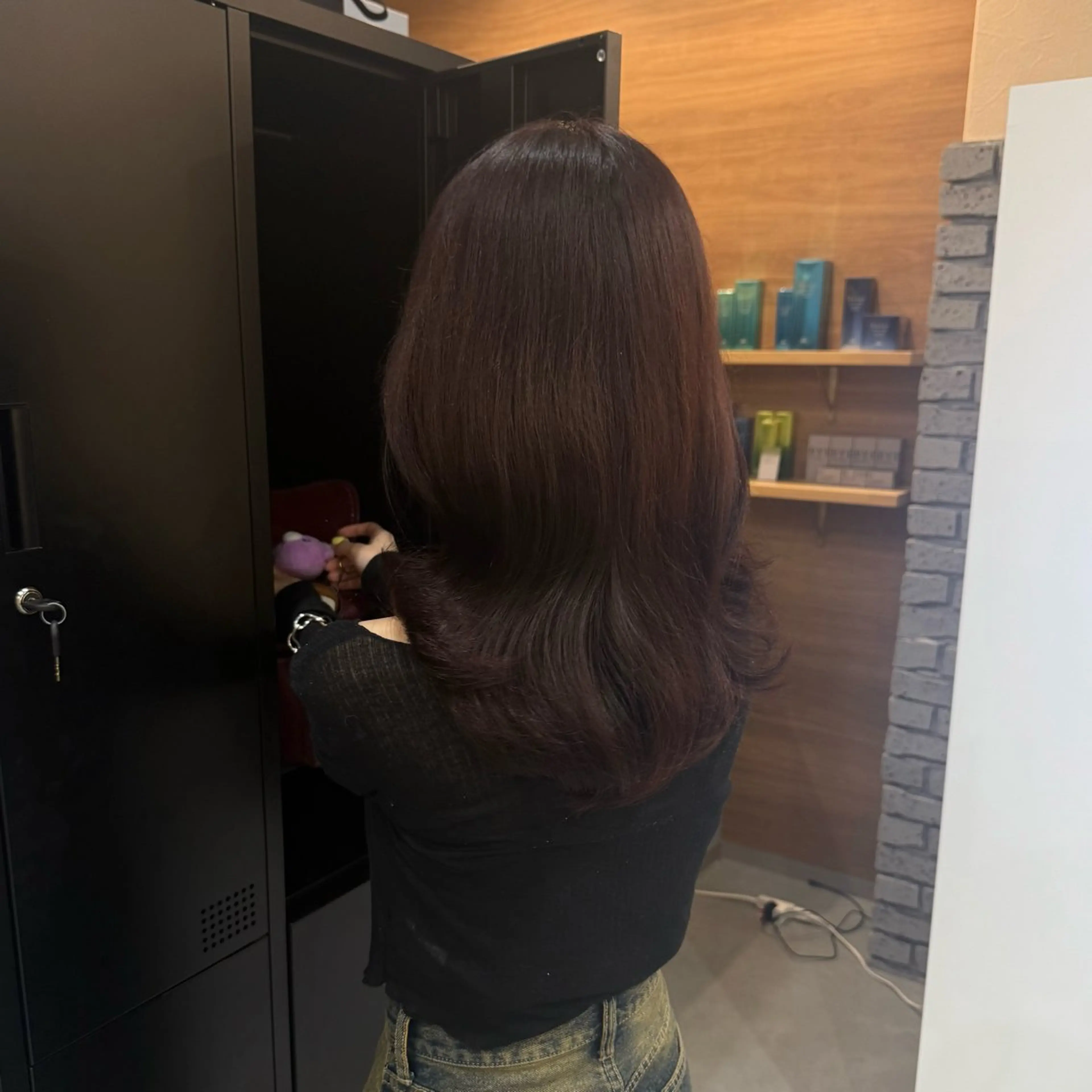 ミディアム カラー ブリーチ ブリーチなしカラー 髪質改善 似合わせカット トリートメント ヘアカラー トリートメント レイヤー/顔周り 透明感カラー🥂のヘアスタイル