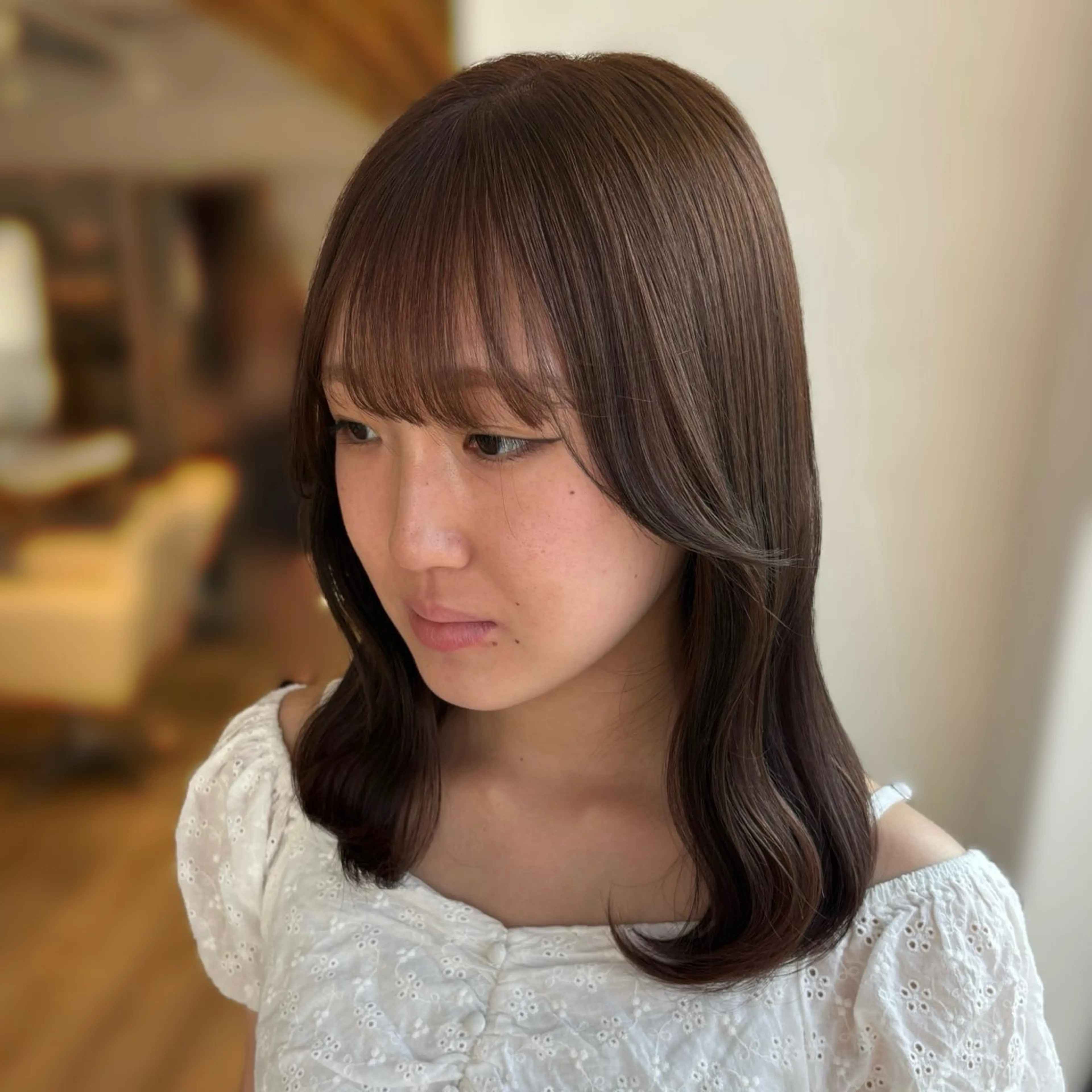 カラー ブリーチ ブラウンカラー マロンブラウン ブリーチなしカラー ヘアカラー hair design Lien所属・艶感✨/似合わせ/ /YUI🎀のヘアスタイル