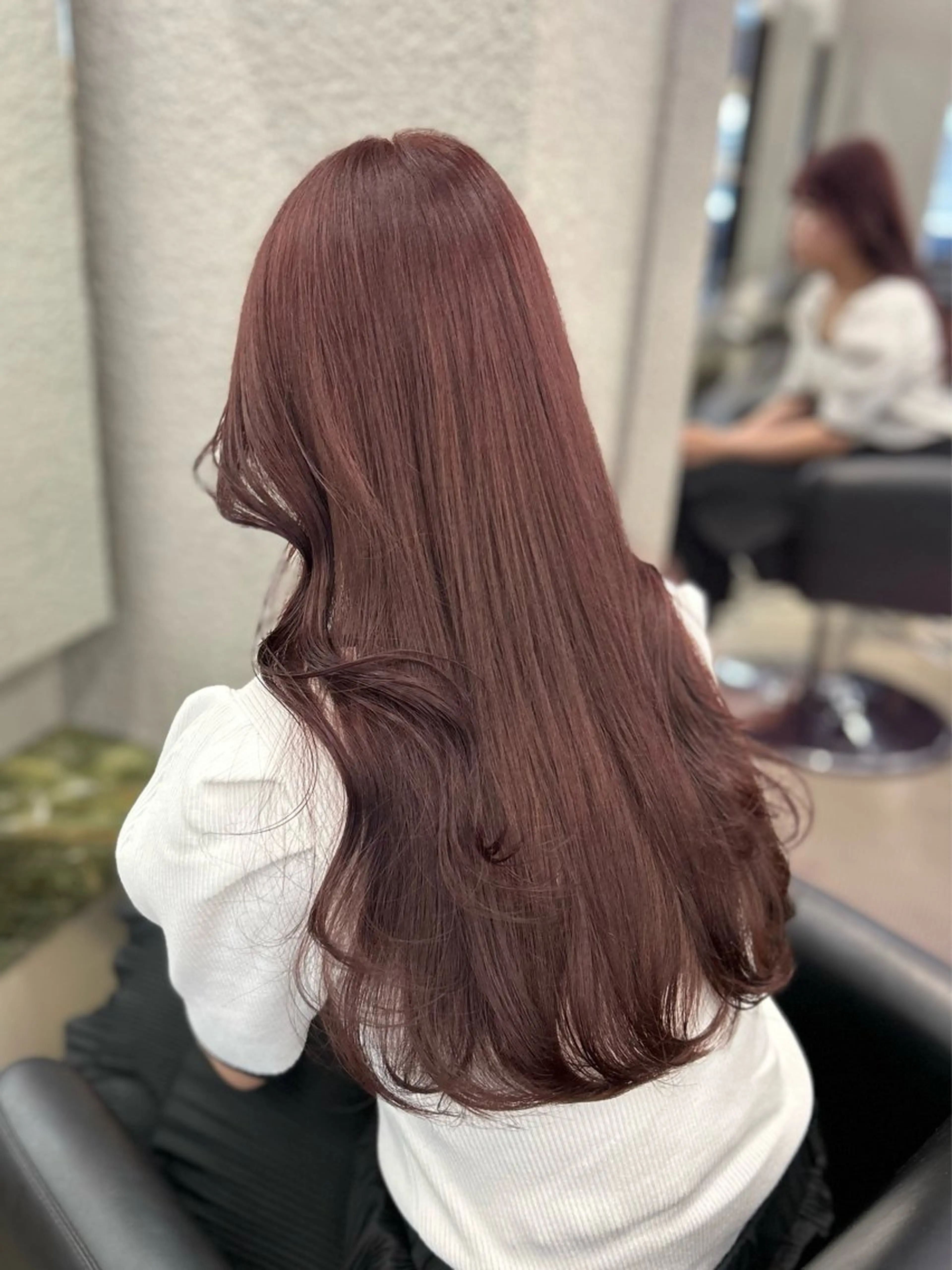 ロング カラー ブラウンカラー ピンクカラー ピンクブラウン PELE /Nanakaのヘアスタイル