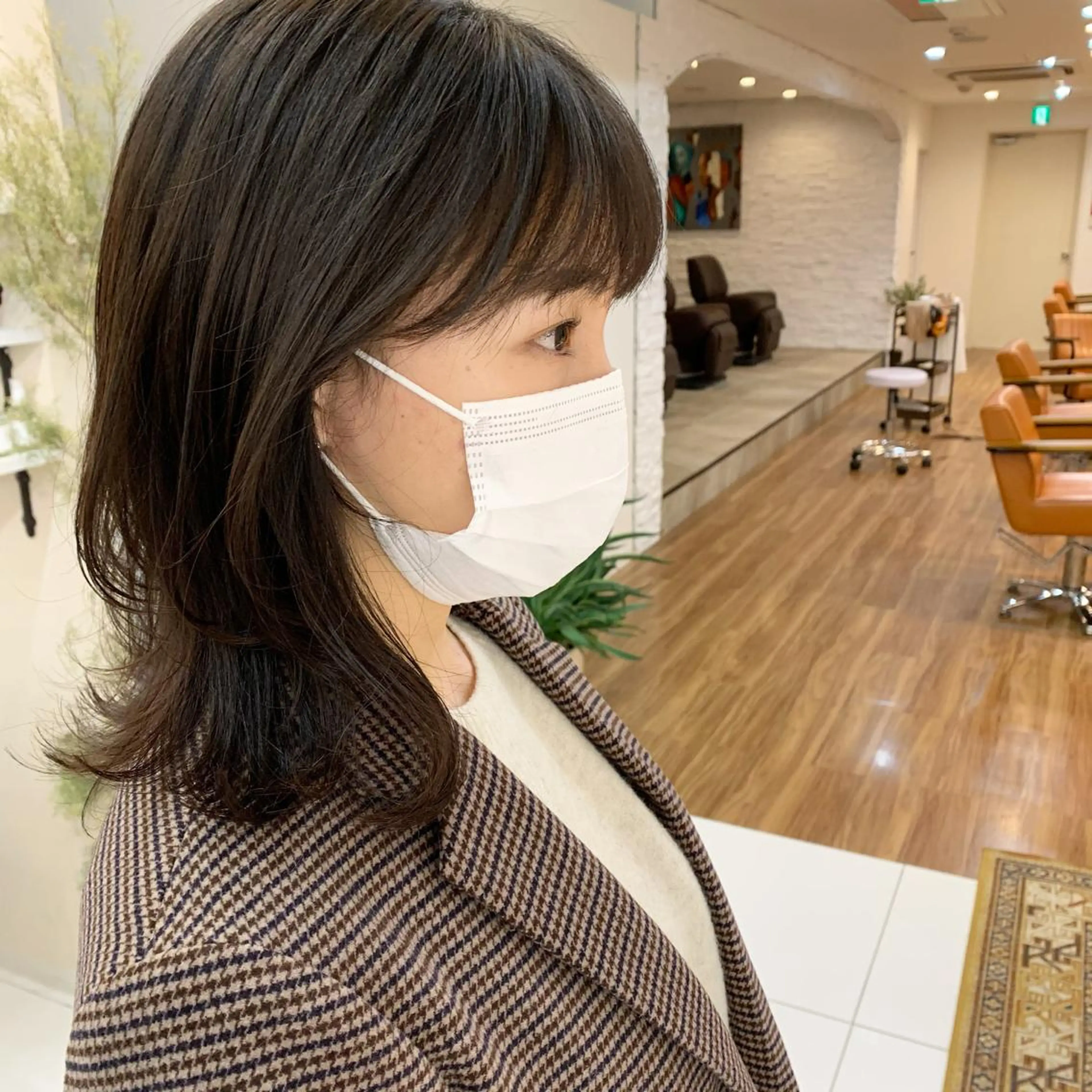 ミディアム レイヤーカット 【韓国風くびれヘア】 joule小木曽輝のヘアスタイル