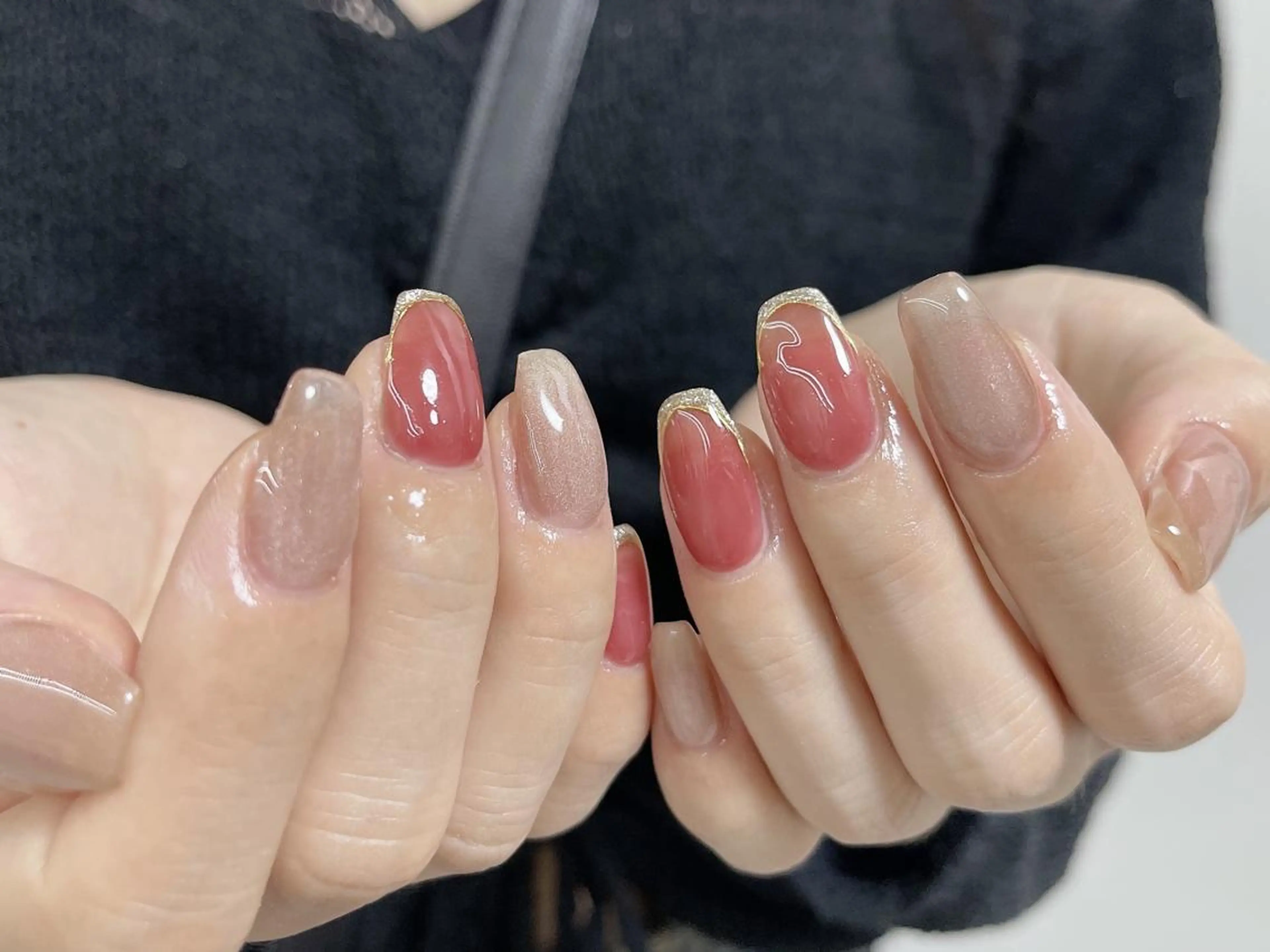 ネイル na🎀🎀na ちゅるちゅるのネイルデザイン