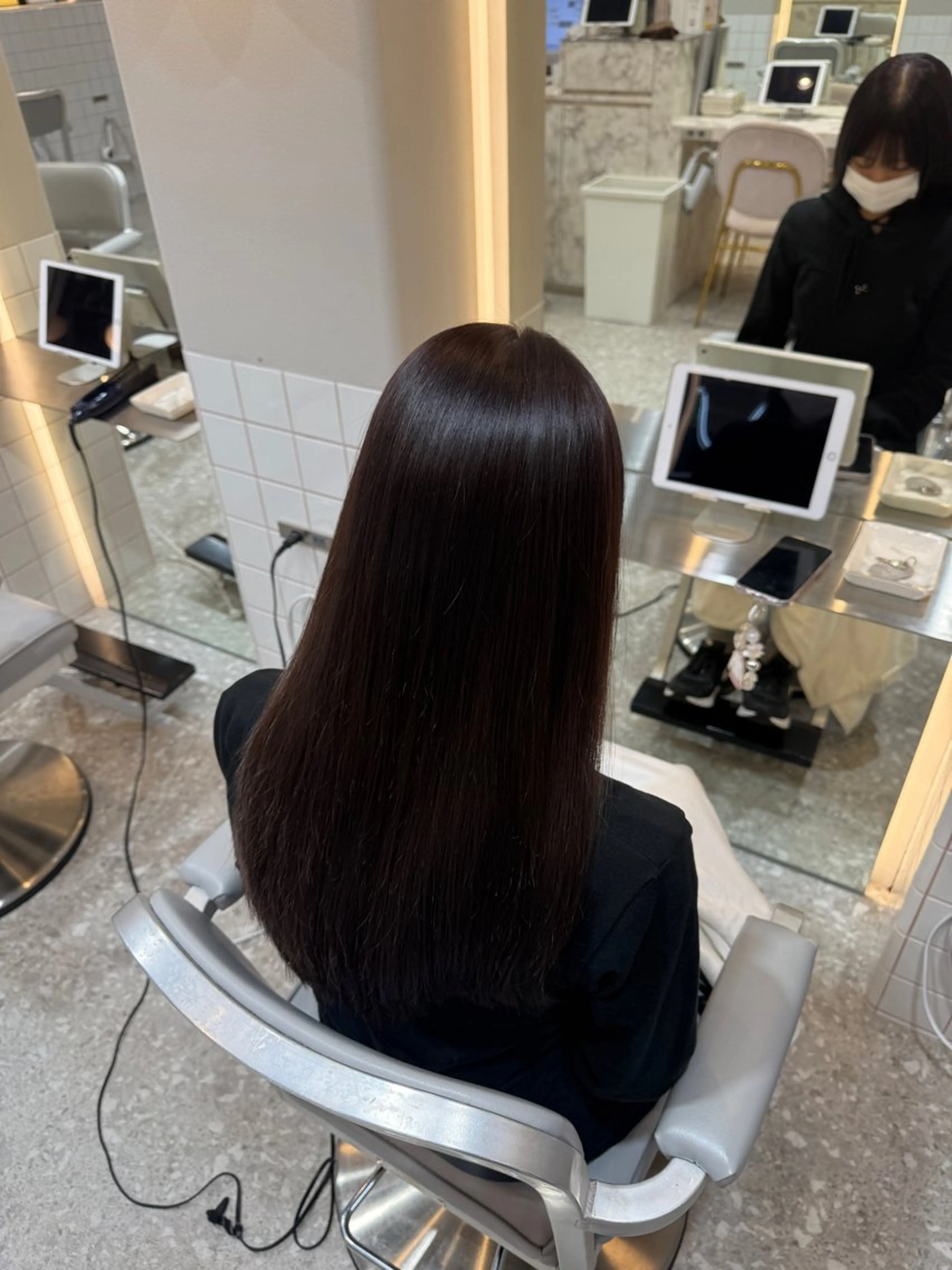 ロング ヘアカラー トリートメント 新宿/韓国レイヤー /韓国ボブRionaのヘアスタイル