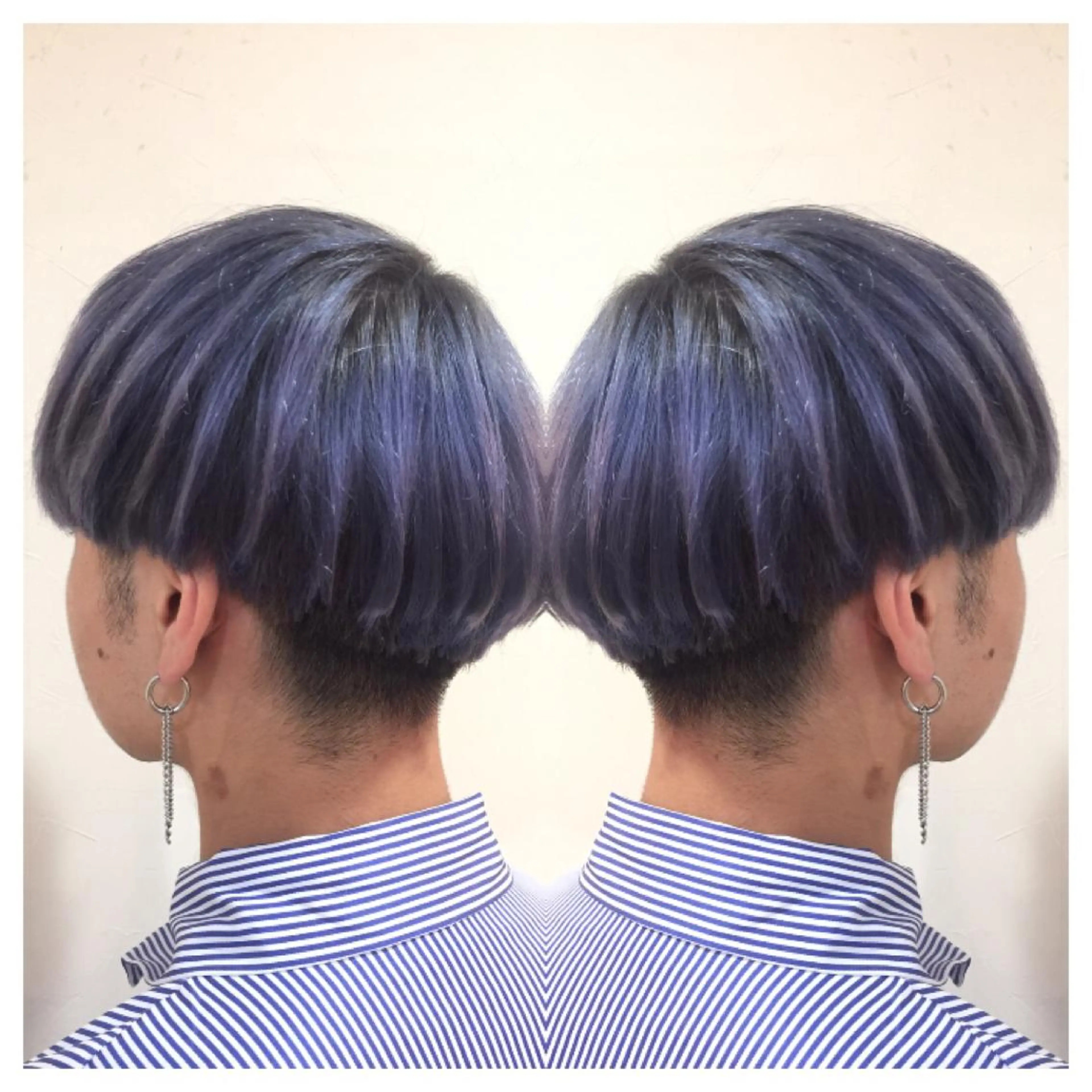 ショート カラー メンズ メンズ韓国風 グラデーションカラー ラベンダーカラー 韓国風ヘア ヘアカラー 髪質改善/痛ませ ないカラー/西村航大のヘアスタイル