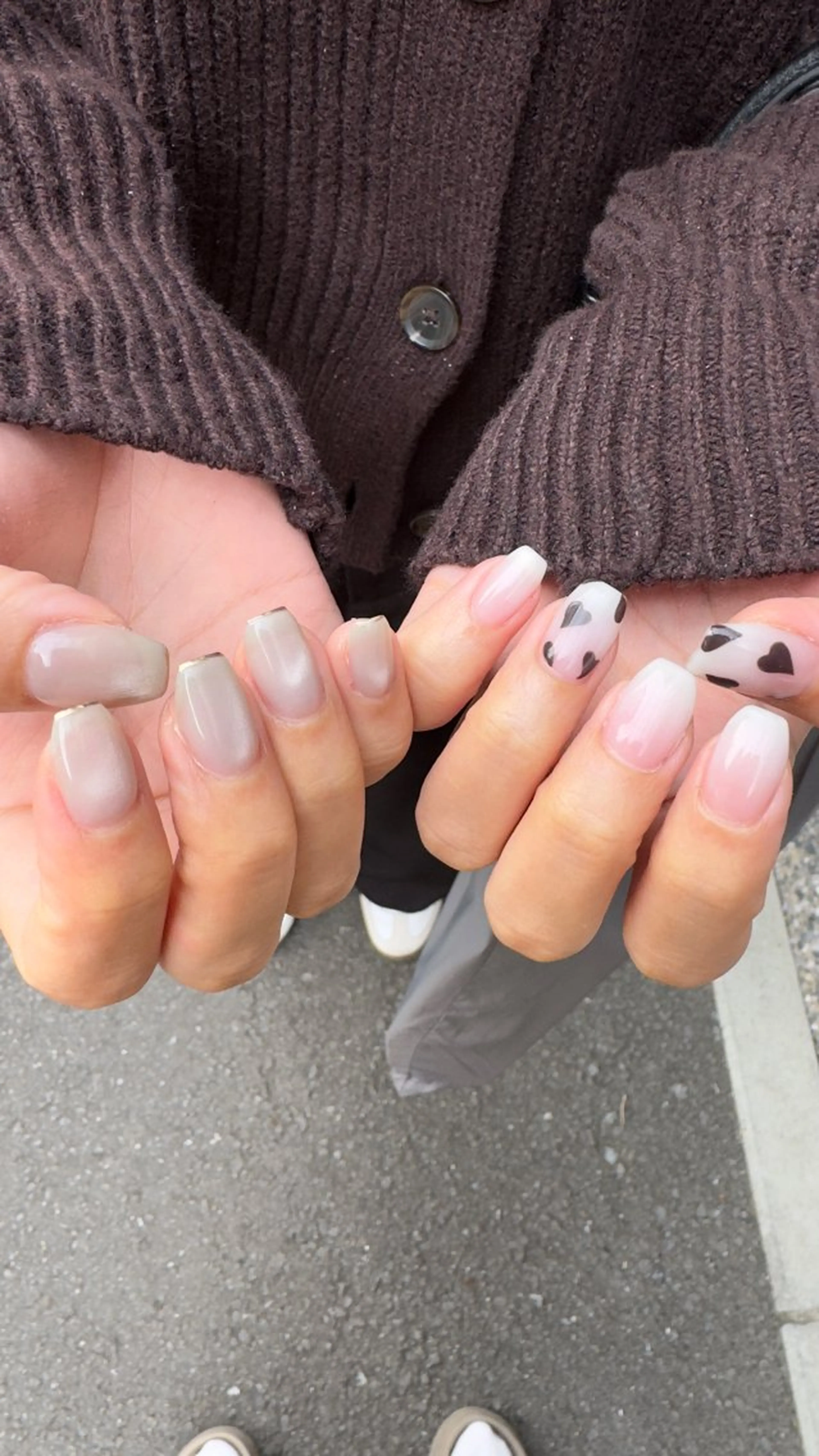 ネイル フラッシュネイル 韓国ネイル ラメ(グリッター) ラメグラデーション マグネットネイル ハンドネイル MH_ Nailのネイルデザイン