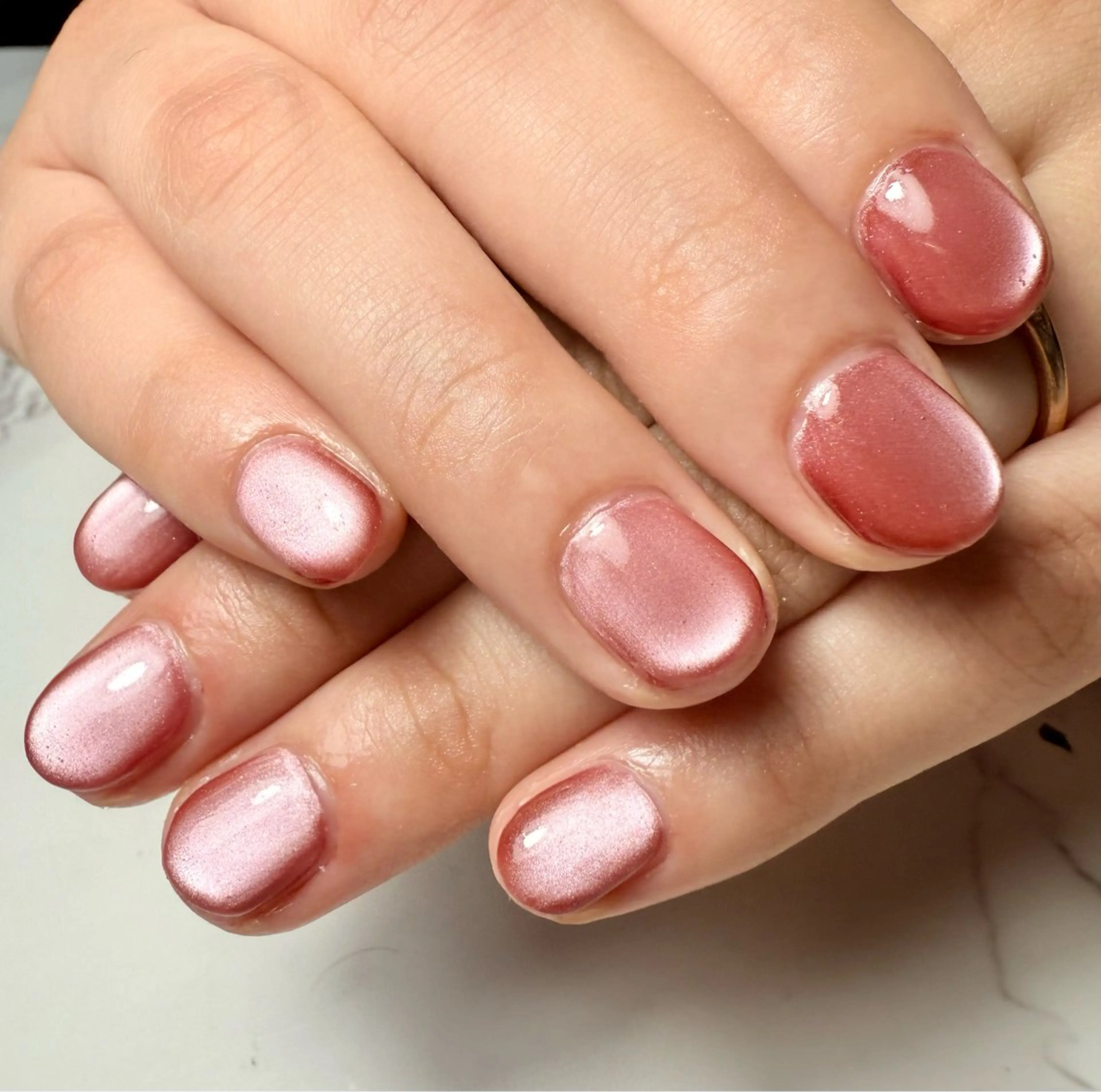 ネイル アートネイル チークネイル フレンチネイル 氷ネイル・うるうるネイル キラキラネイル M.N_ nailのネイルデザイン