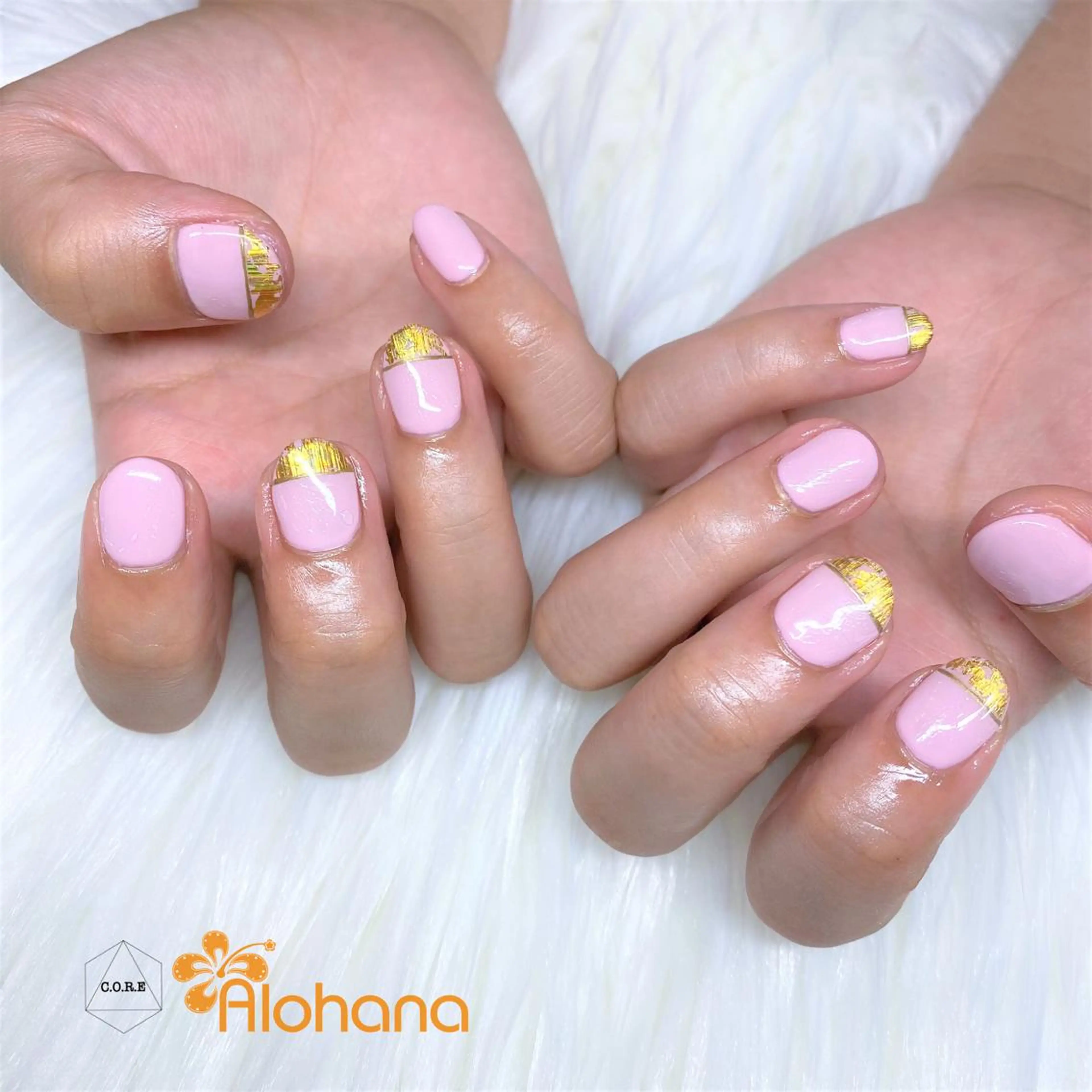 ネイル フレンチネイル ハンドネイル Alohana Minaのネイルデザイン