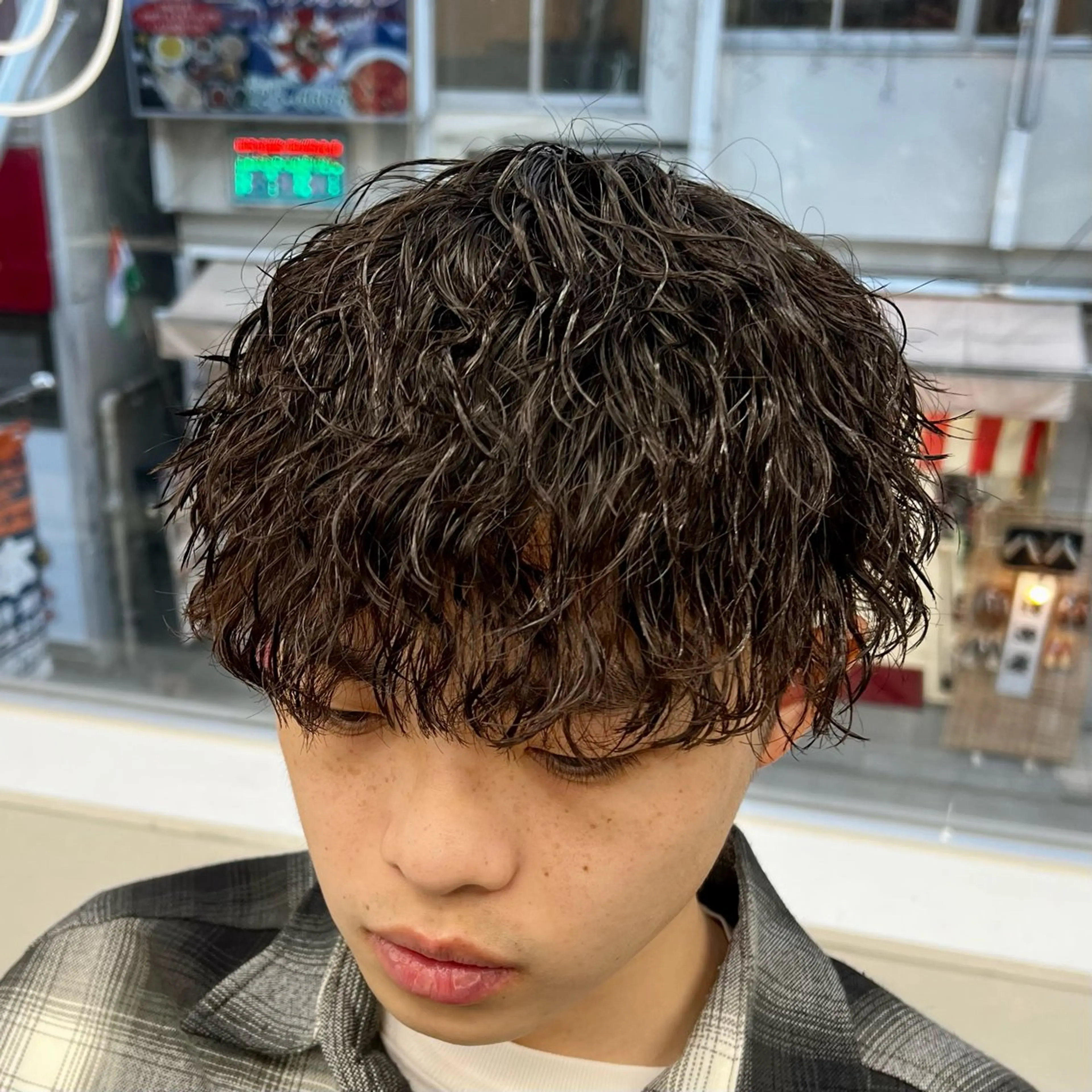 ショート パーマ メンズ カット パーマ メンズパーマ名人 TAKUMAのヘアスタイル