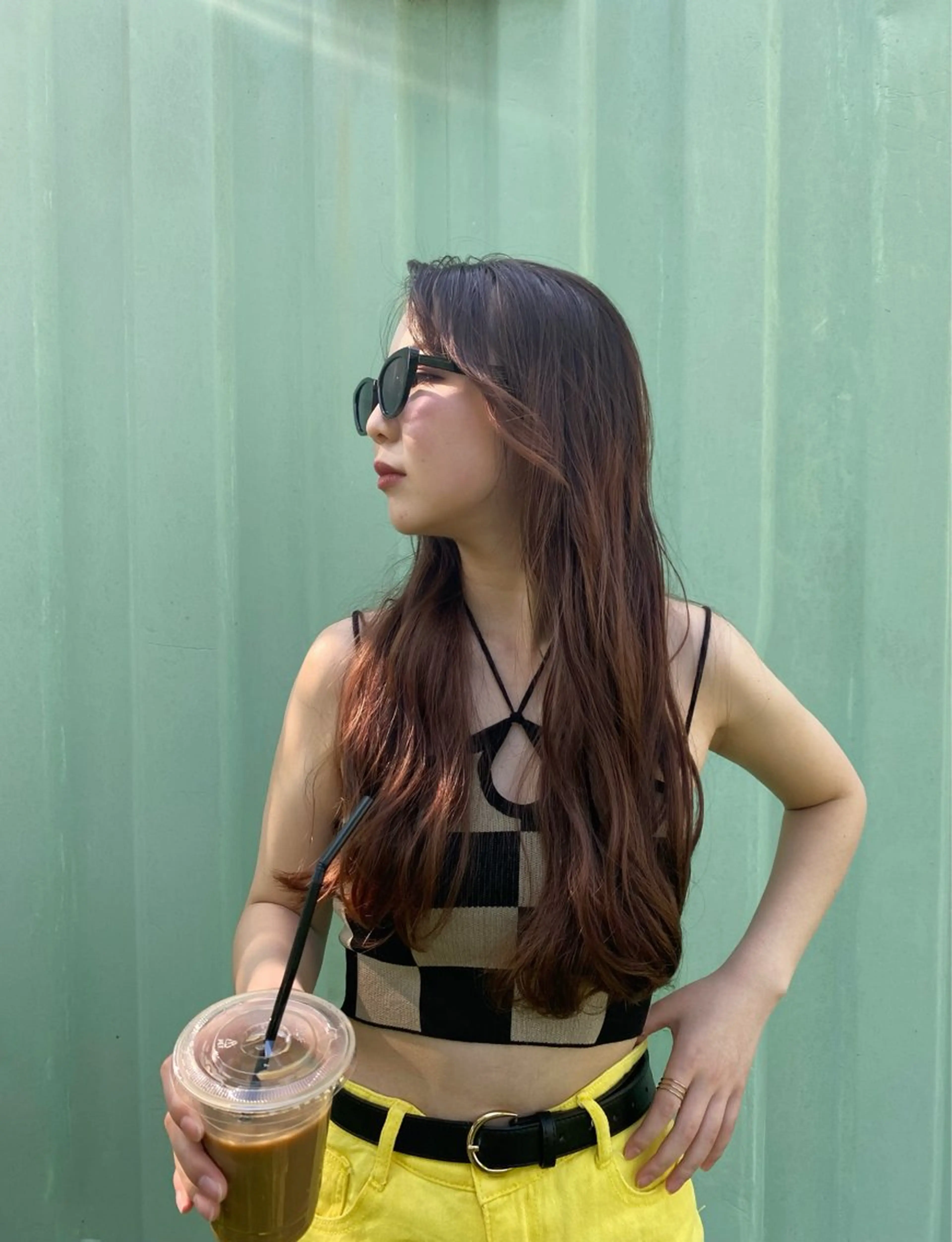 セミロング ヘアアレンジ 🌺Konami /透明感カラーのヘアスタイル