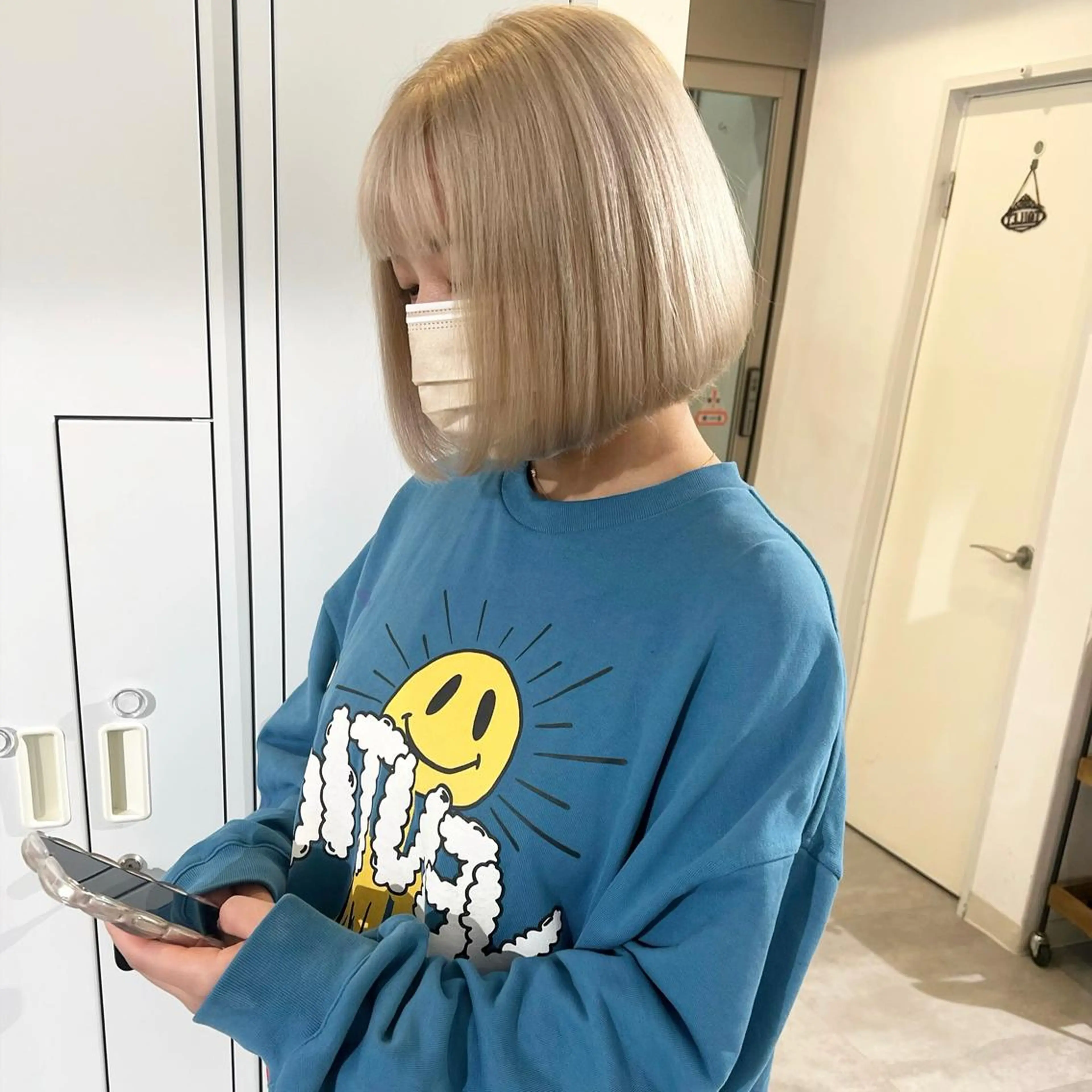 ミディアム ヘアカラー トリートメント piLLon・ keinaのヘアスタイル