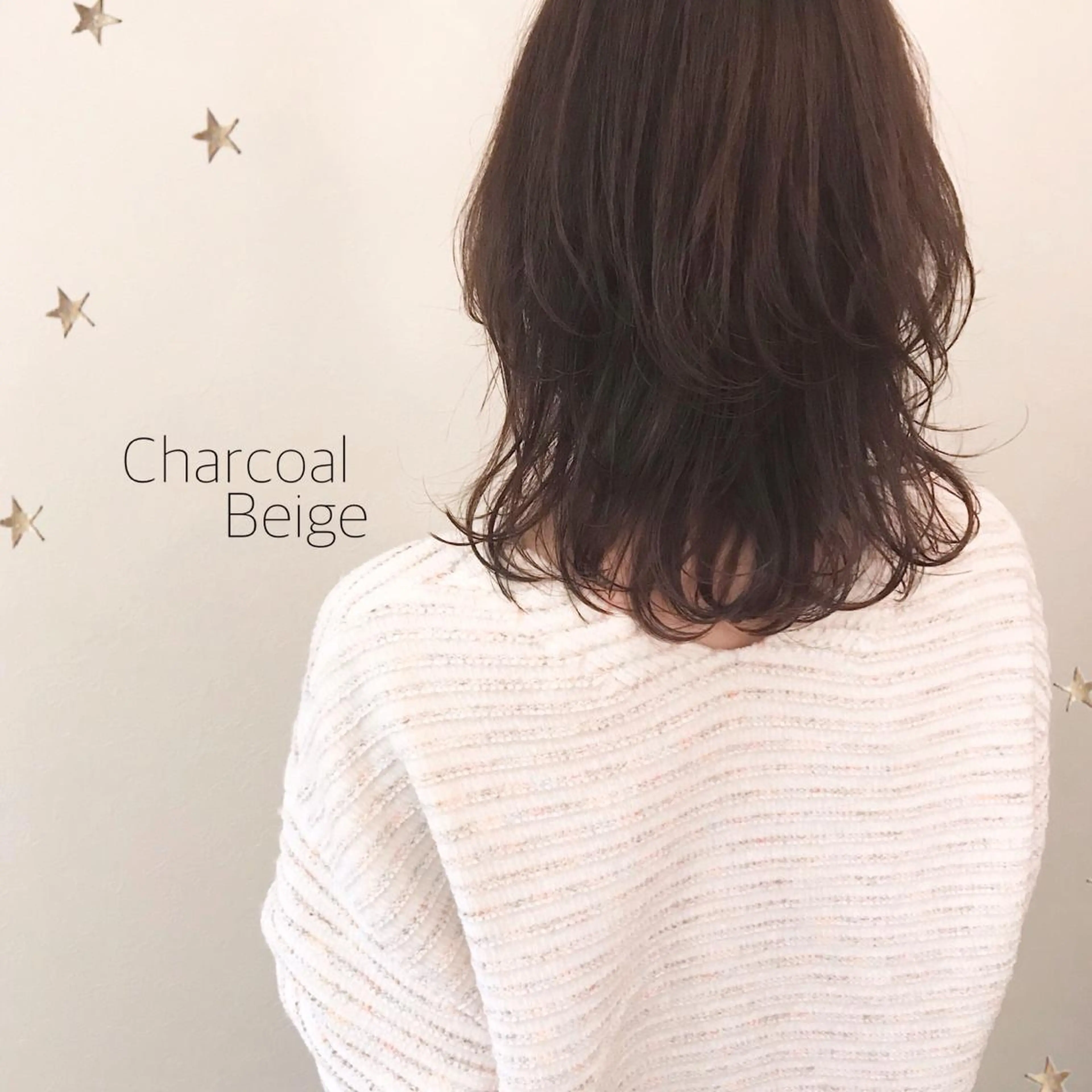 ミディアム カラー 市川 千夏のヘアスタイル