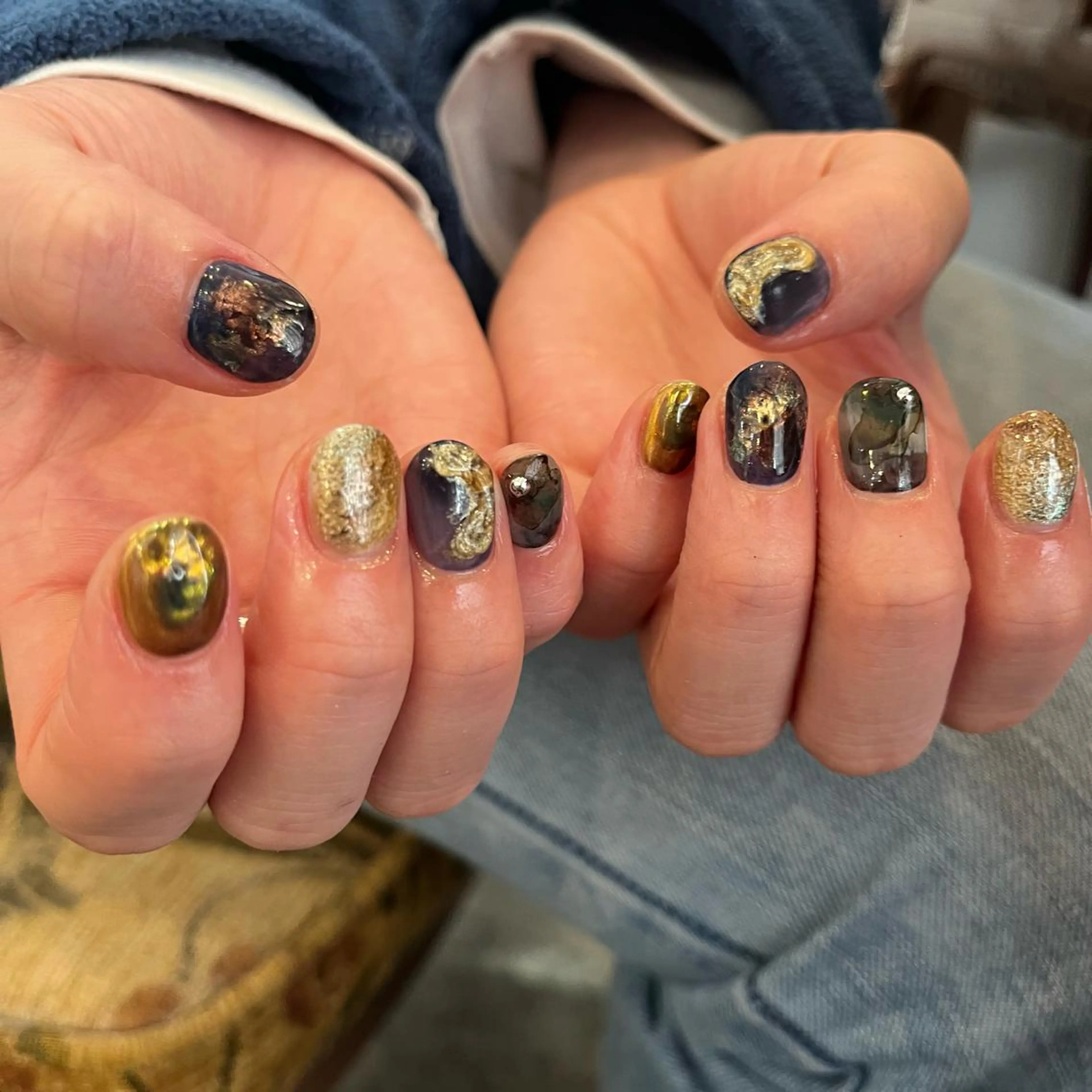 ネイル ハンドネイル Trico Antique所属・岩本 杏のネイルデザイン