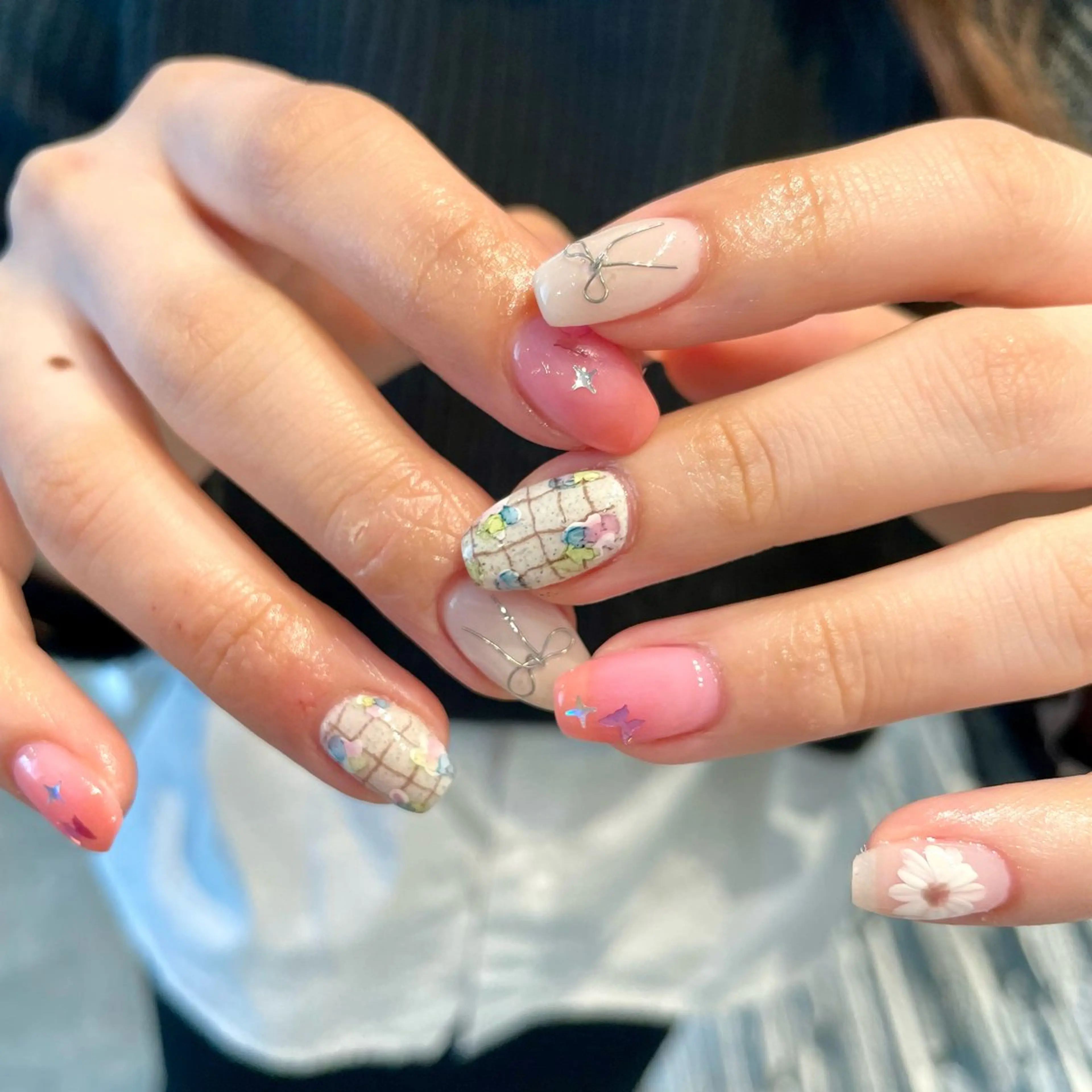 ショート m kaori𓃟のネイルデザイン