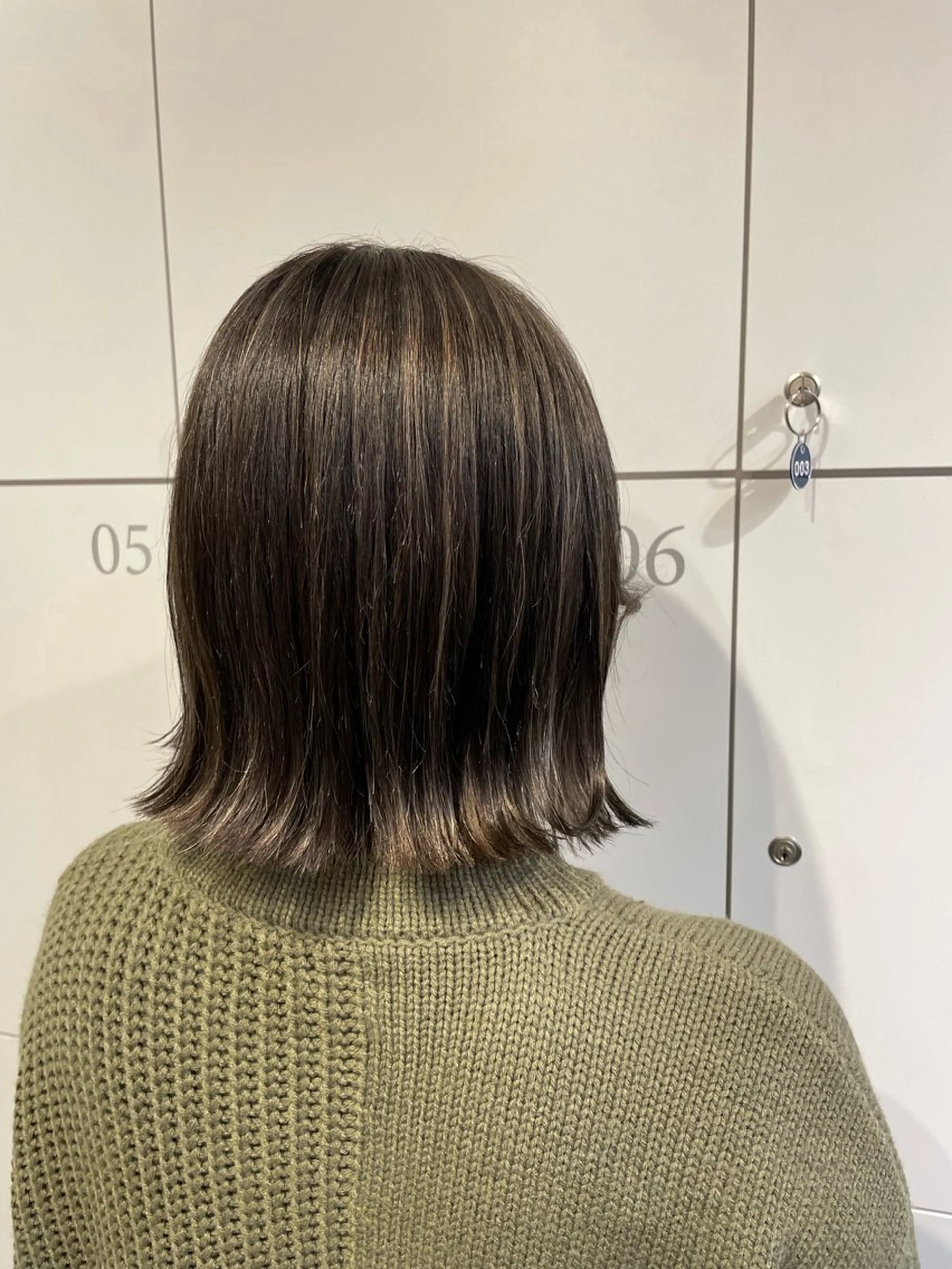 ミディアム カラー 小川 舜人のヘアスタイル