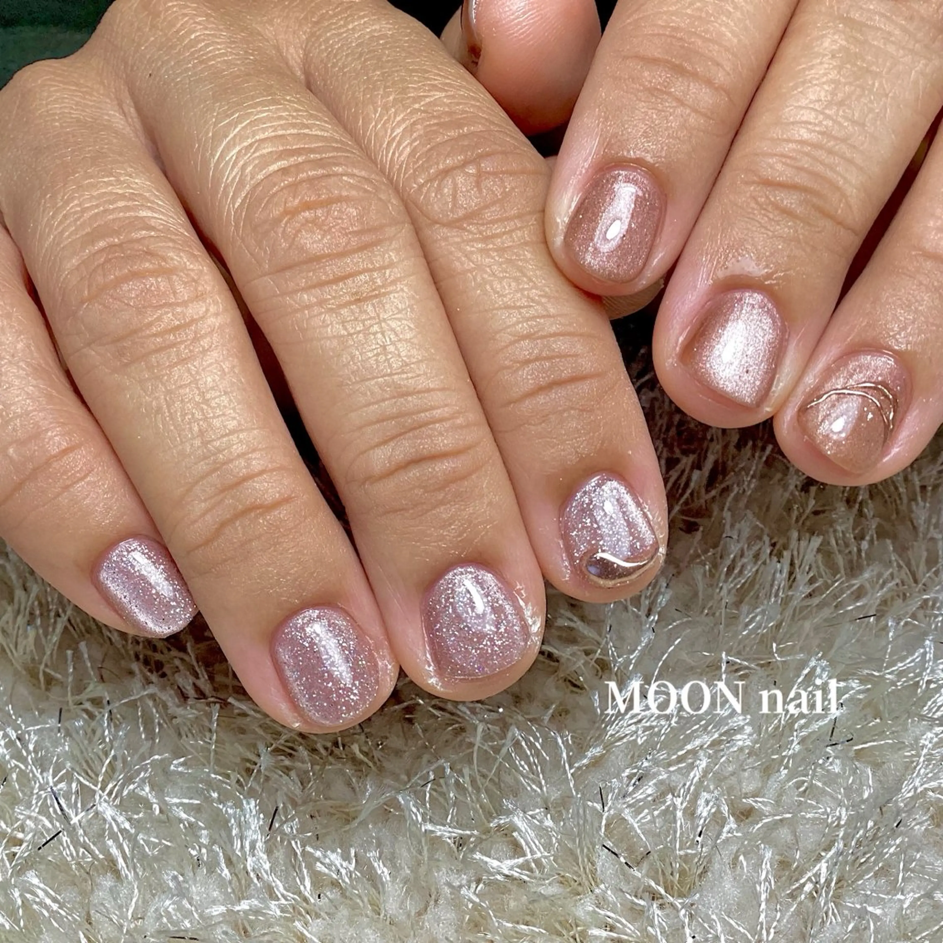 ネイル マグネットネイル ハンドネイル 浦添 MOON  nailのネイルデザイン