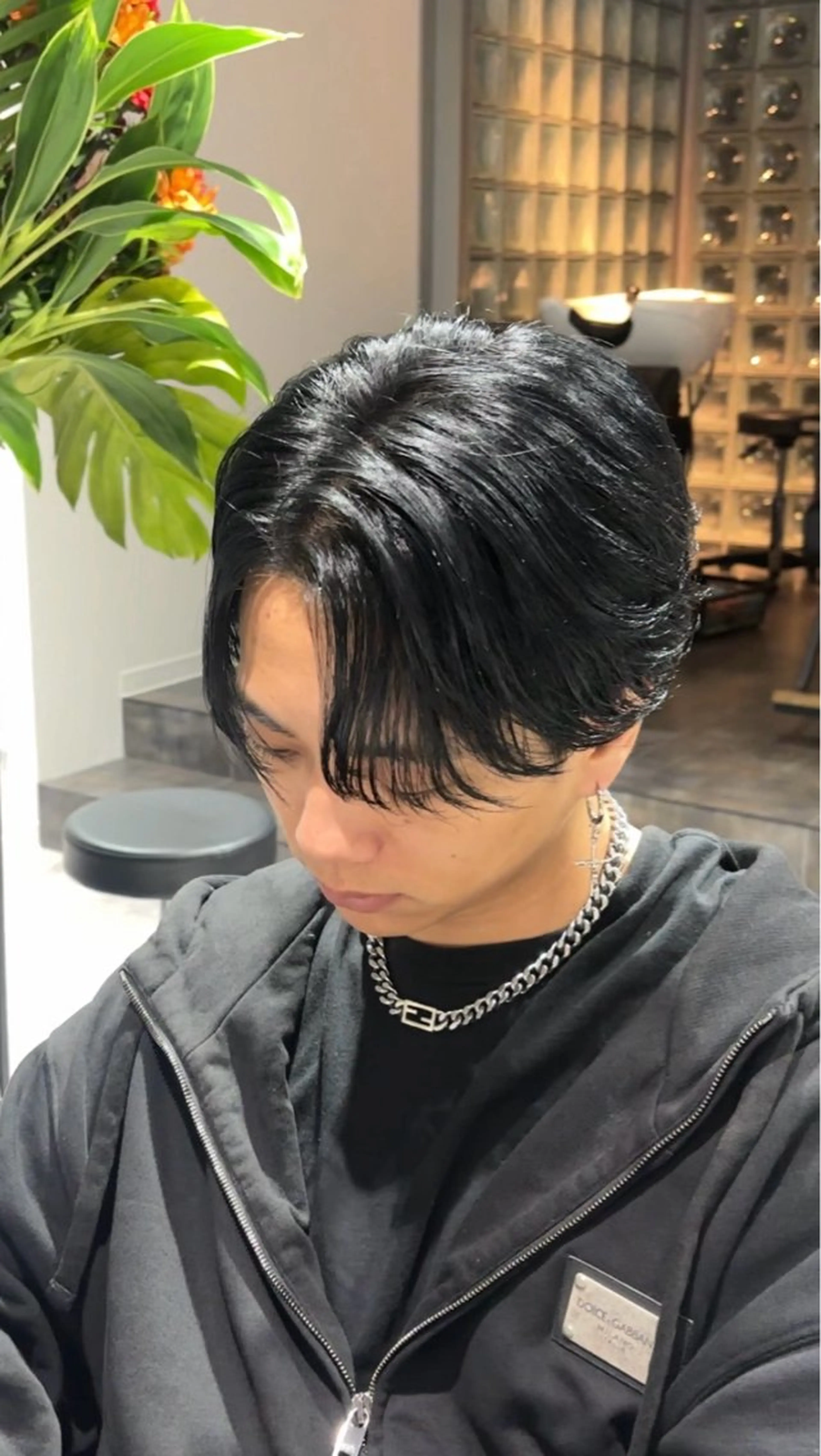 パーマ メンズ カット 縮毛矯正 メンズ縮毛矯正 高森蓮のヘアスタイル