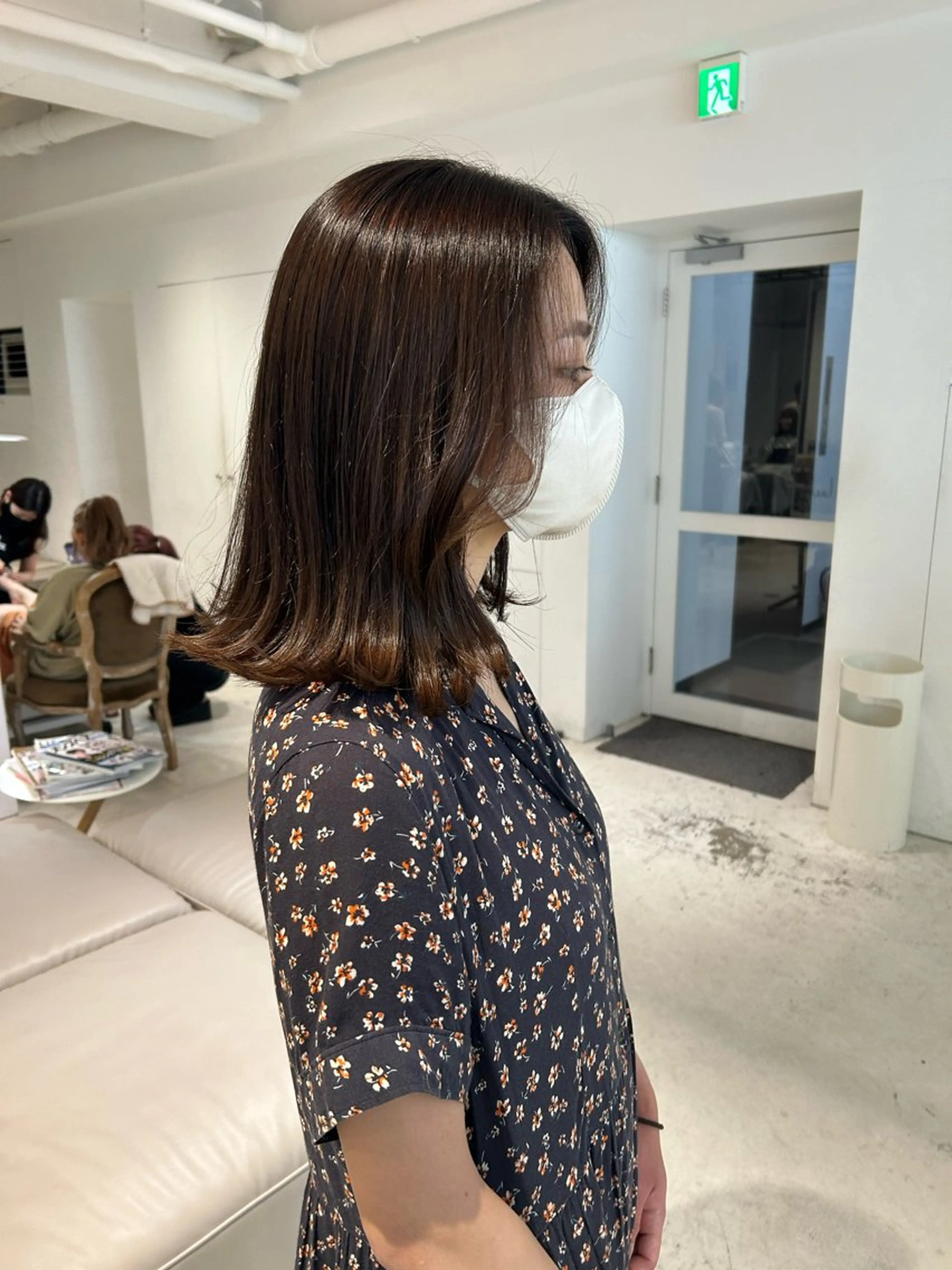ミディアム カラー ベージュカラー カット ヘアカラー トリートメント 透明感カラー🫧 nanohaのヘアスタイル