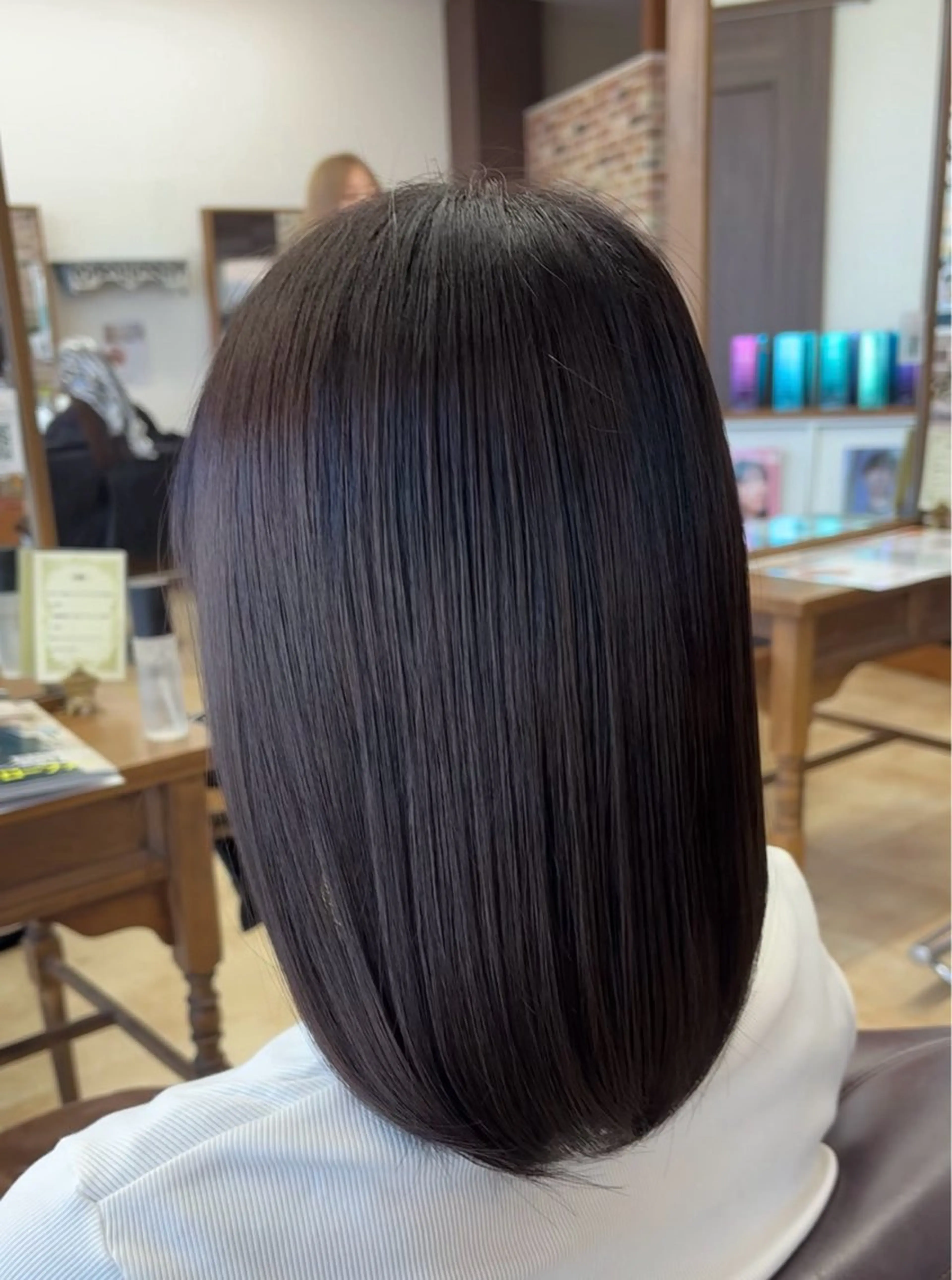 ミディアム 髪質改善 小島華未/ ヘアカラー/髪質改善のヘアスタイル