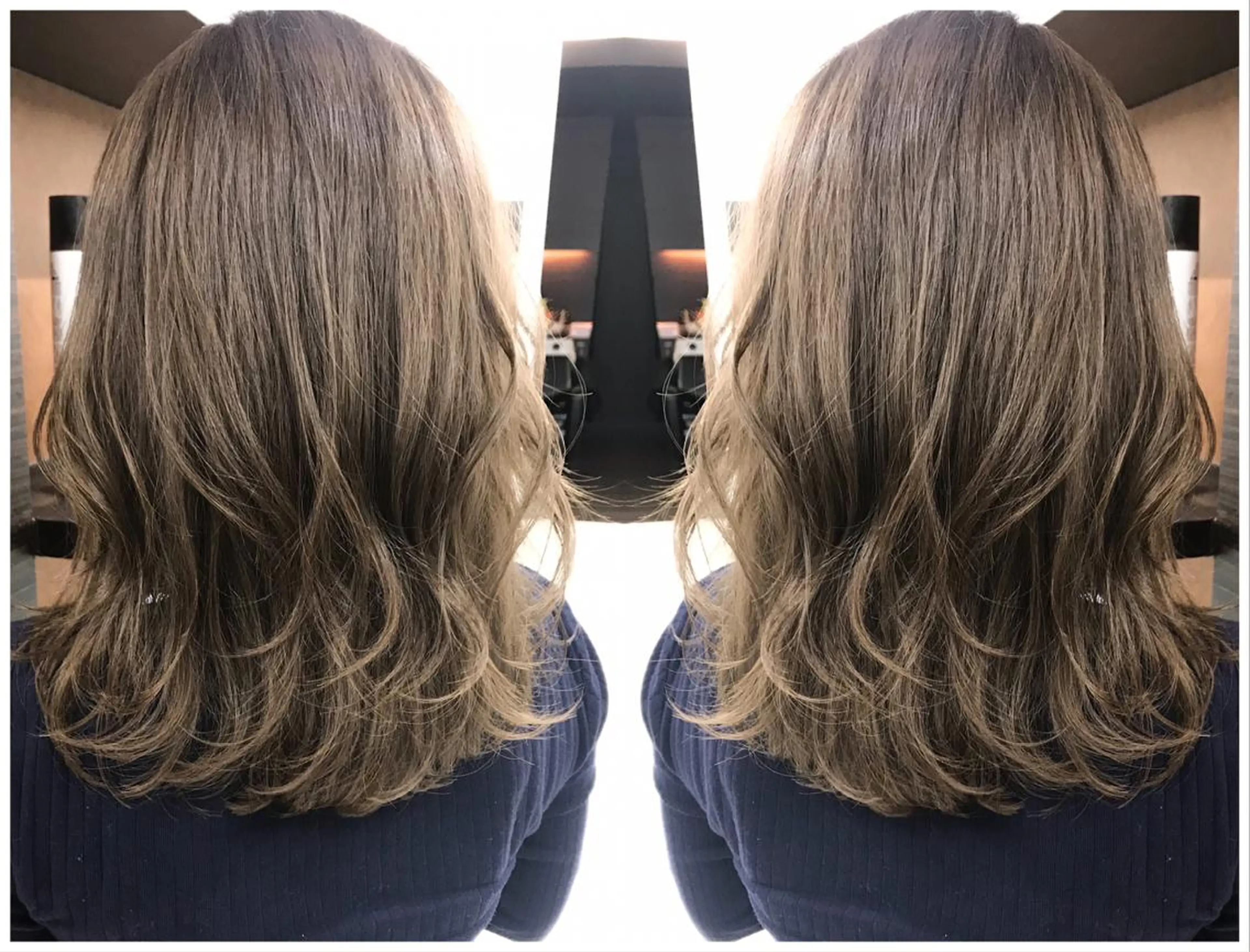 セミロング カラー カット パーマ トリートメント ハタケヤマヨシキ ／BOOTHのヘアスタイル