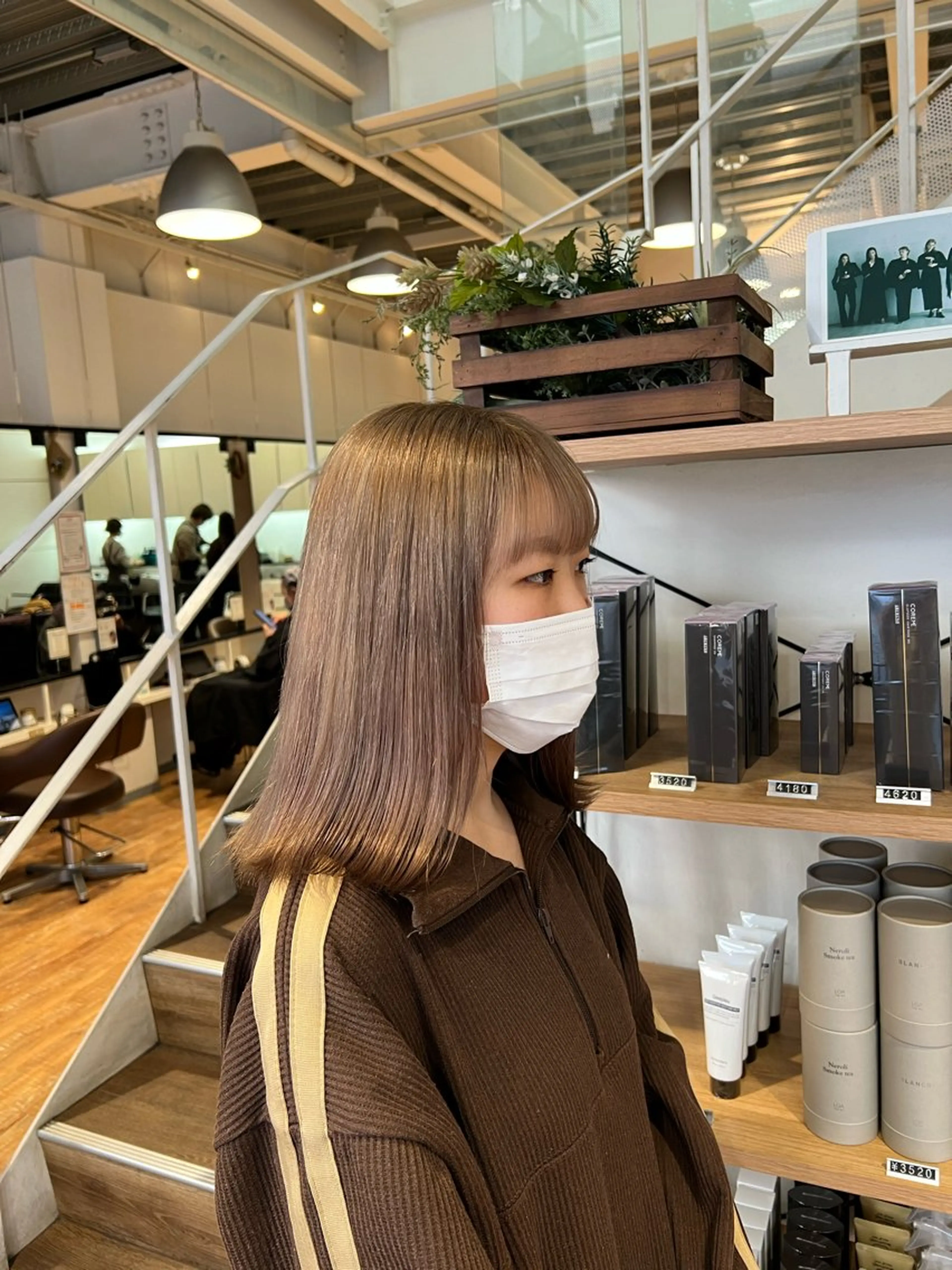 カラー ベージュカラー ブリーチ ケアブリーチ ヘーゼル ヘアカラー トリートメント インナーカラー♡ Nanakoのヘアスタイル