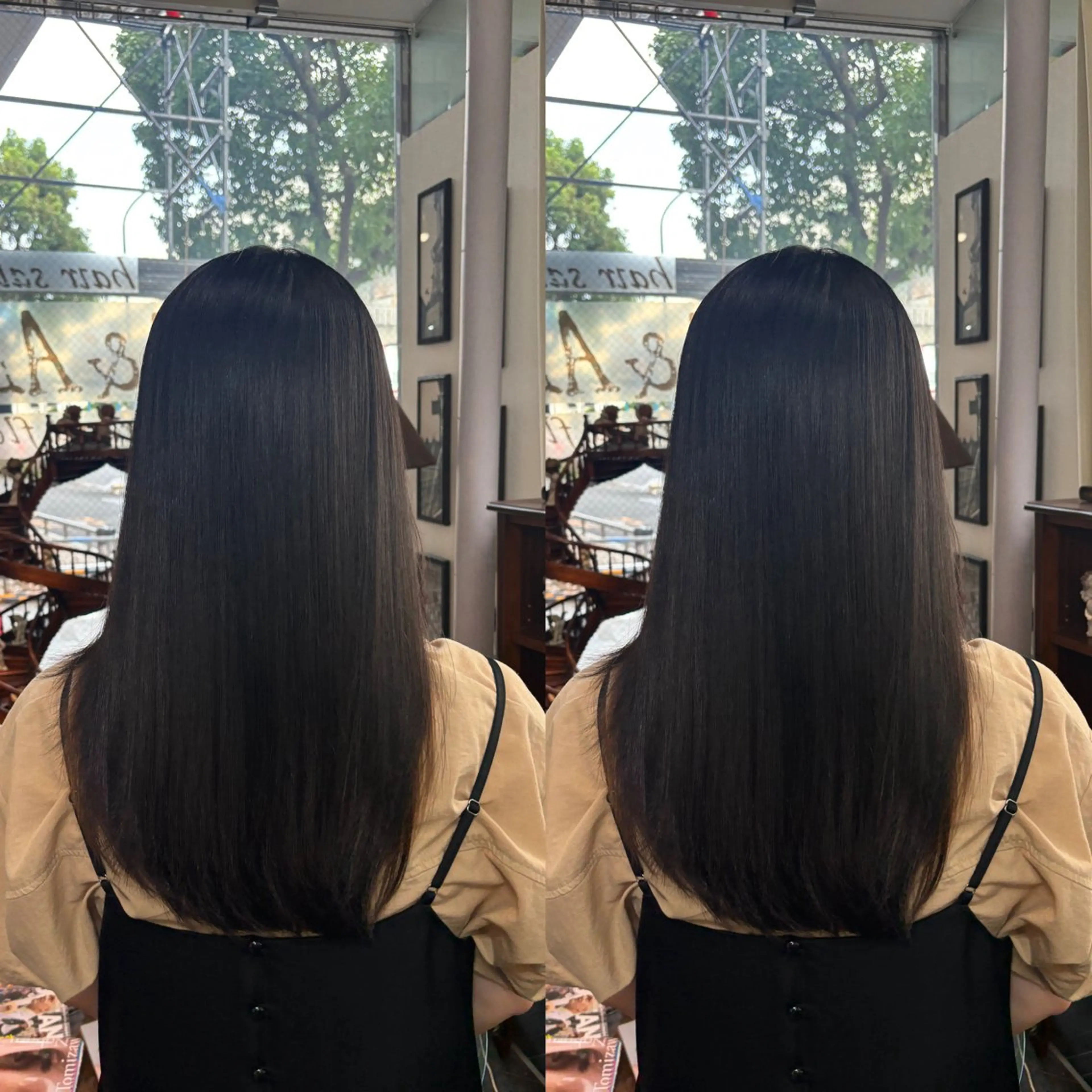 セミロング 💎ハイトーン/艶 カラー モエカ💎のヘアスタイル