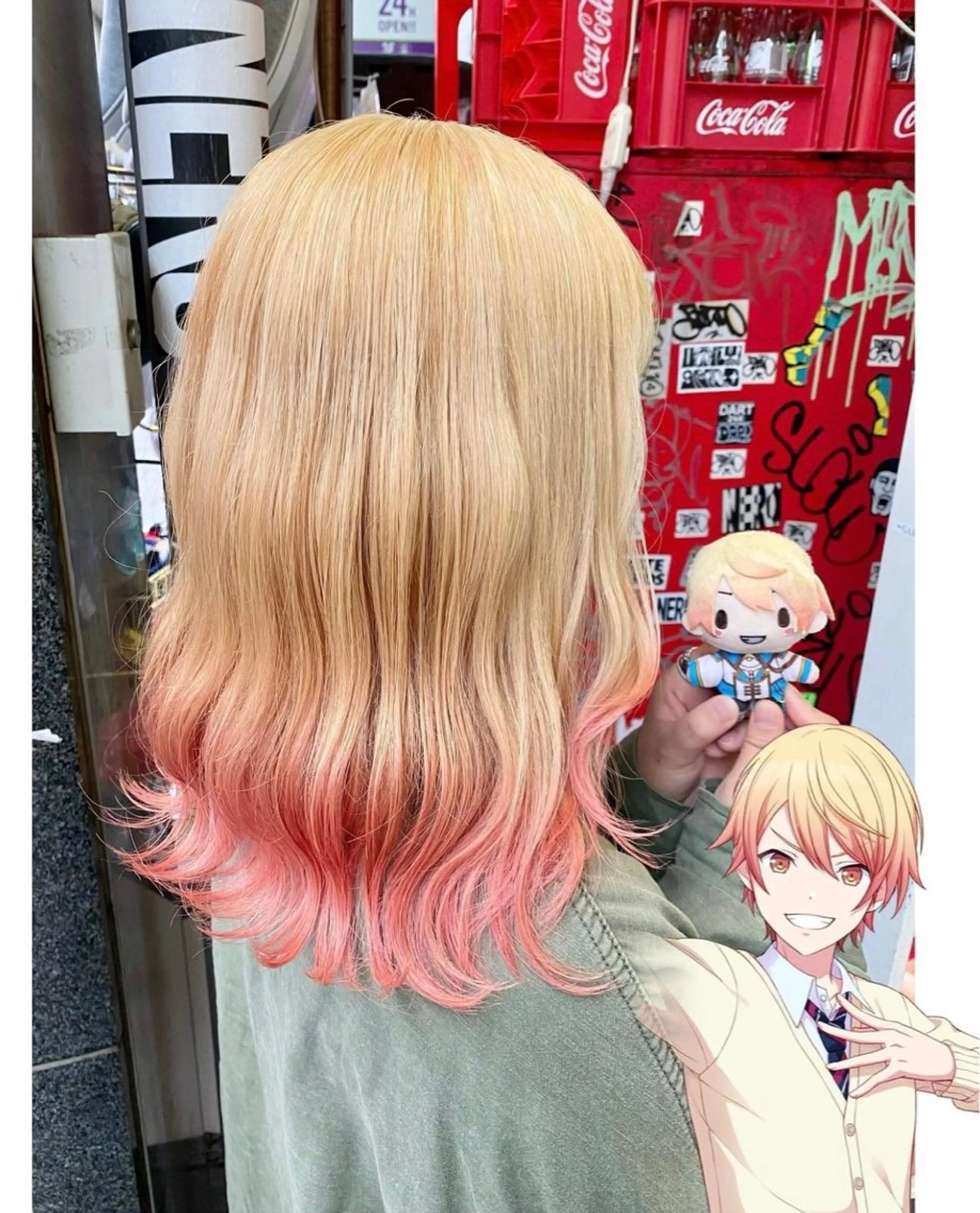 ミディアム カラー ブリーチ グラデーションカラー ヘアカラー TSUNO🦖 派手髪/オタク美容師のヘアスタイル