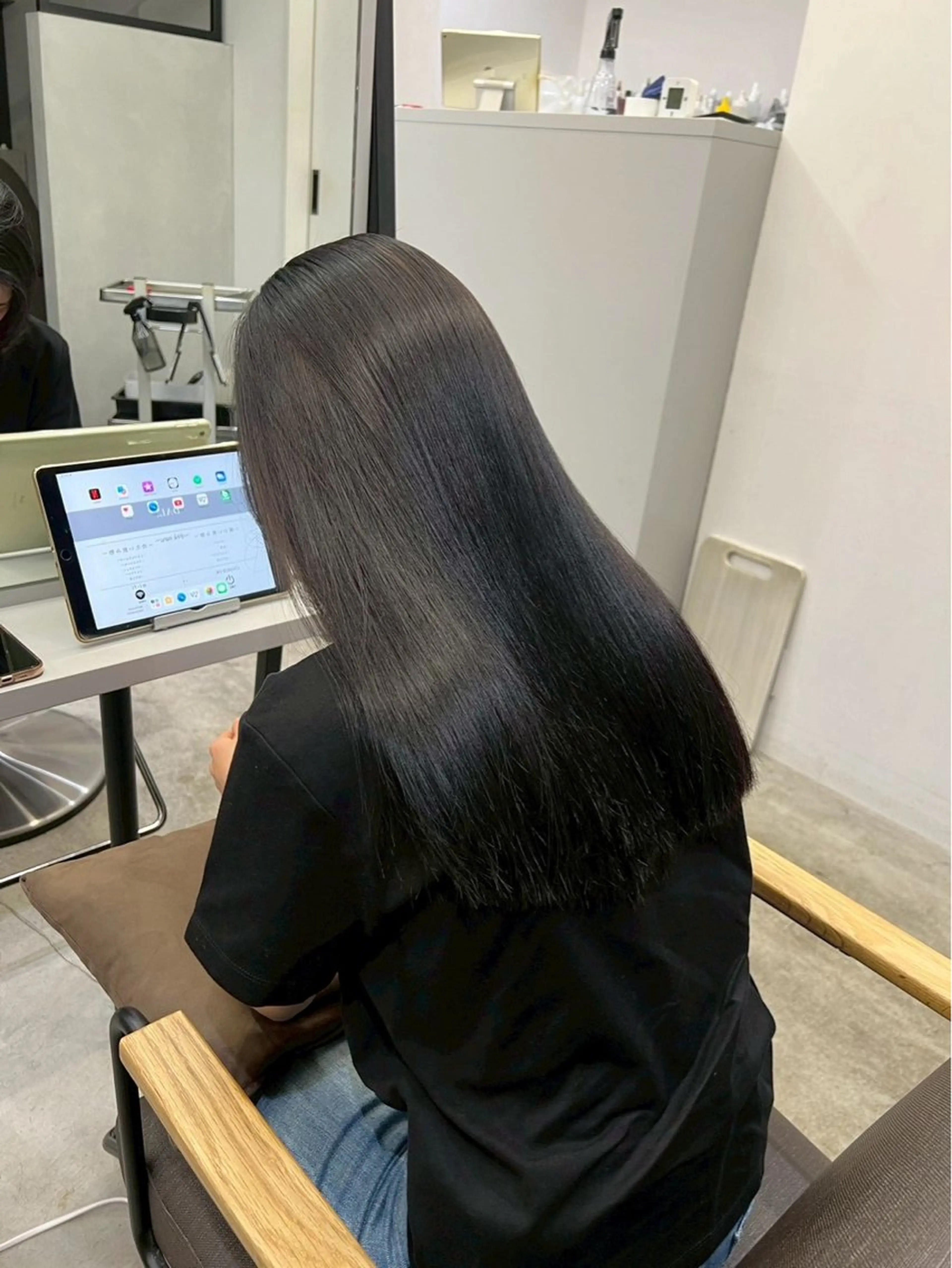 ロング パーマ 縮毛矯正 ハイトーンカラー が絶対可愛い✨泰聖✨のヘアスタイル