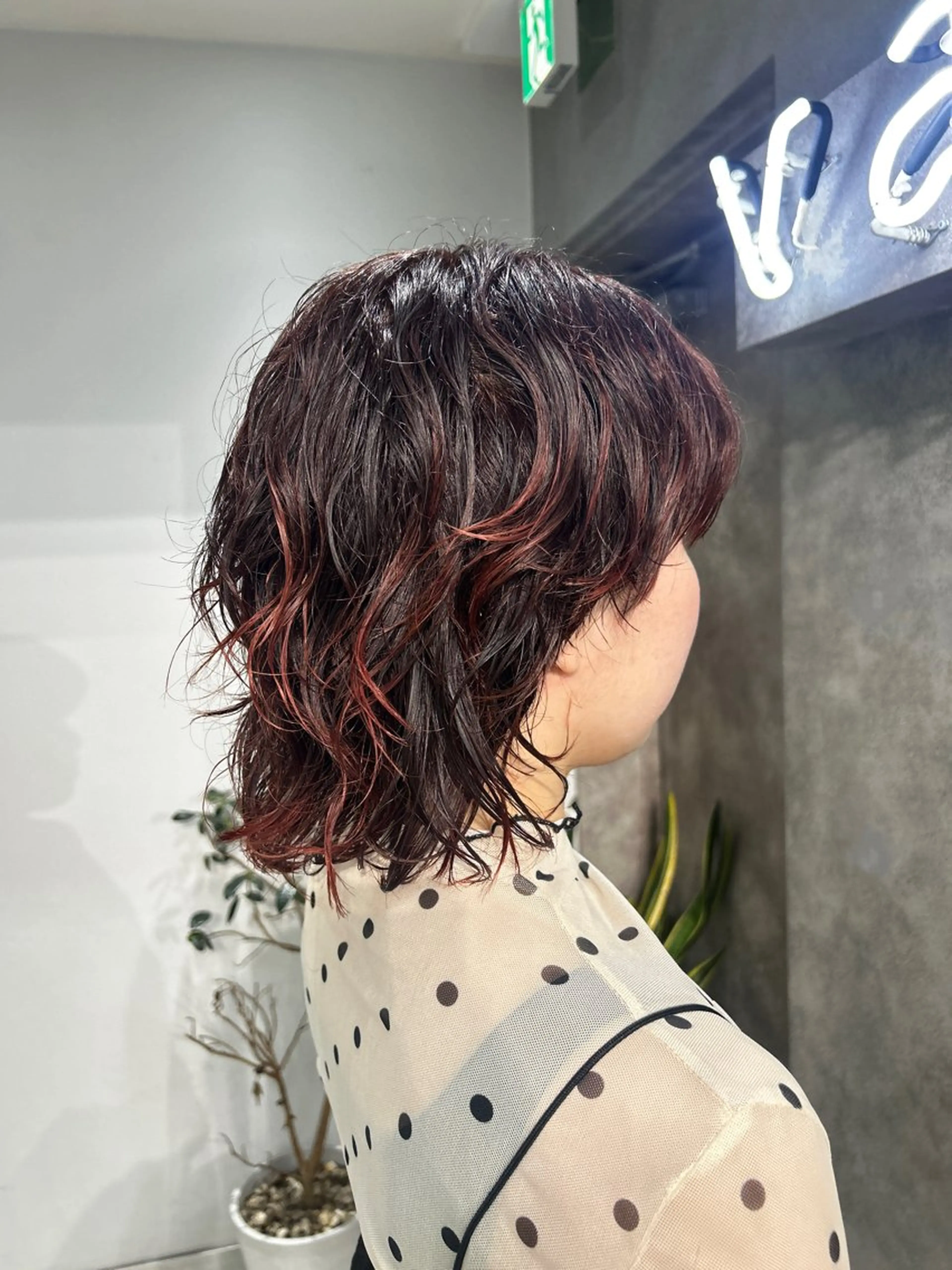 ミディアム カラー ヘアカラー 艶カラー🐳🫧 サヤカ 🐳のヘアスタイル