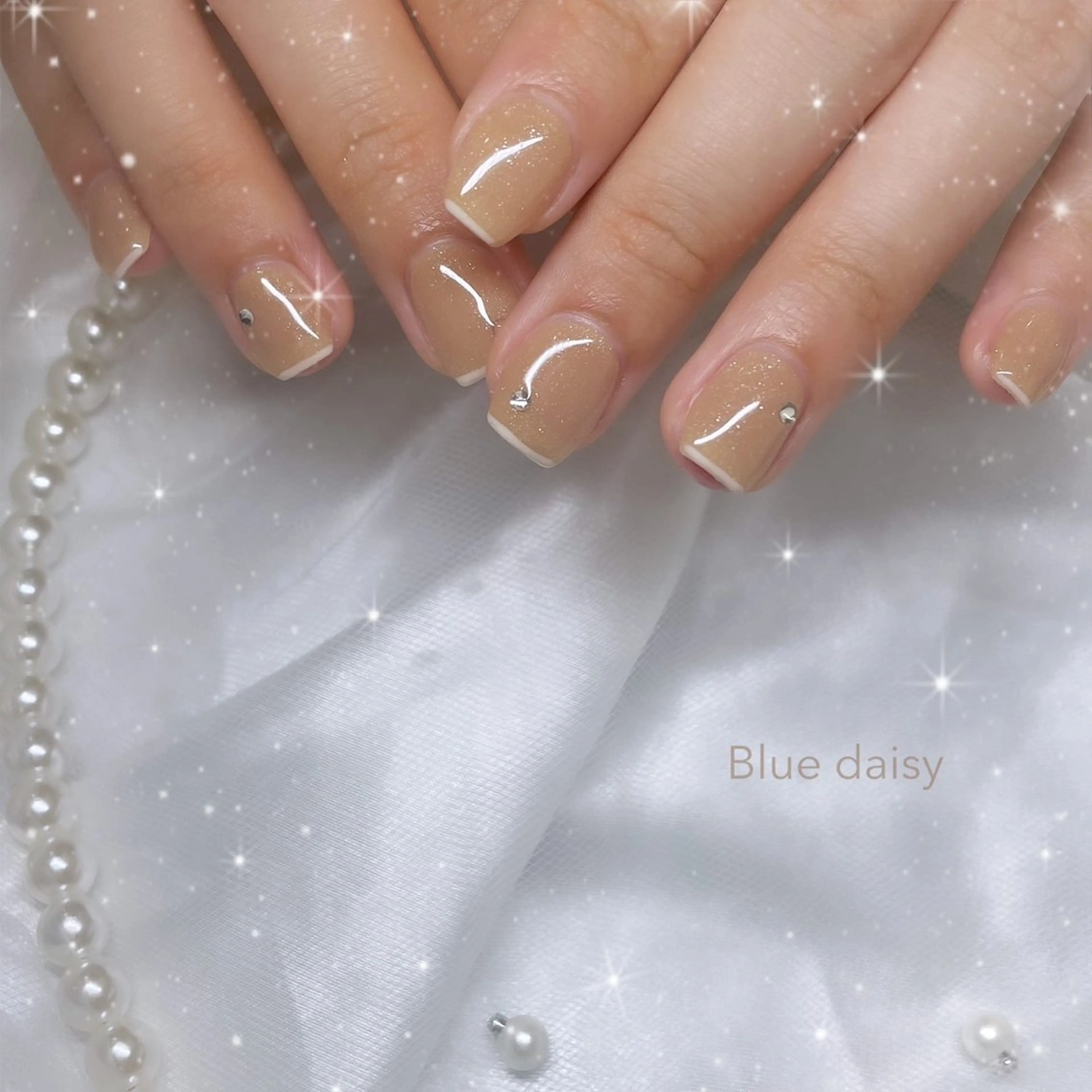 ネイル ハンドネイル Blue daisy 栄本店のネイルデザイン