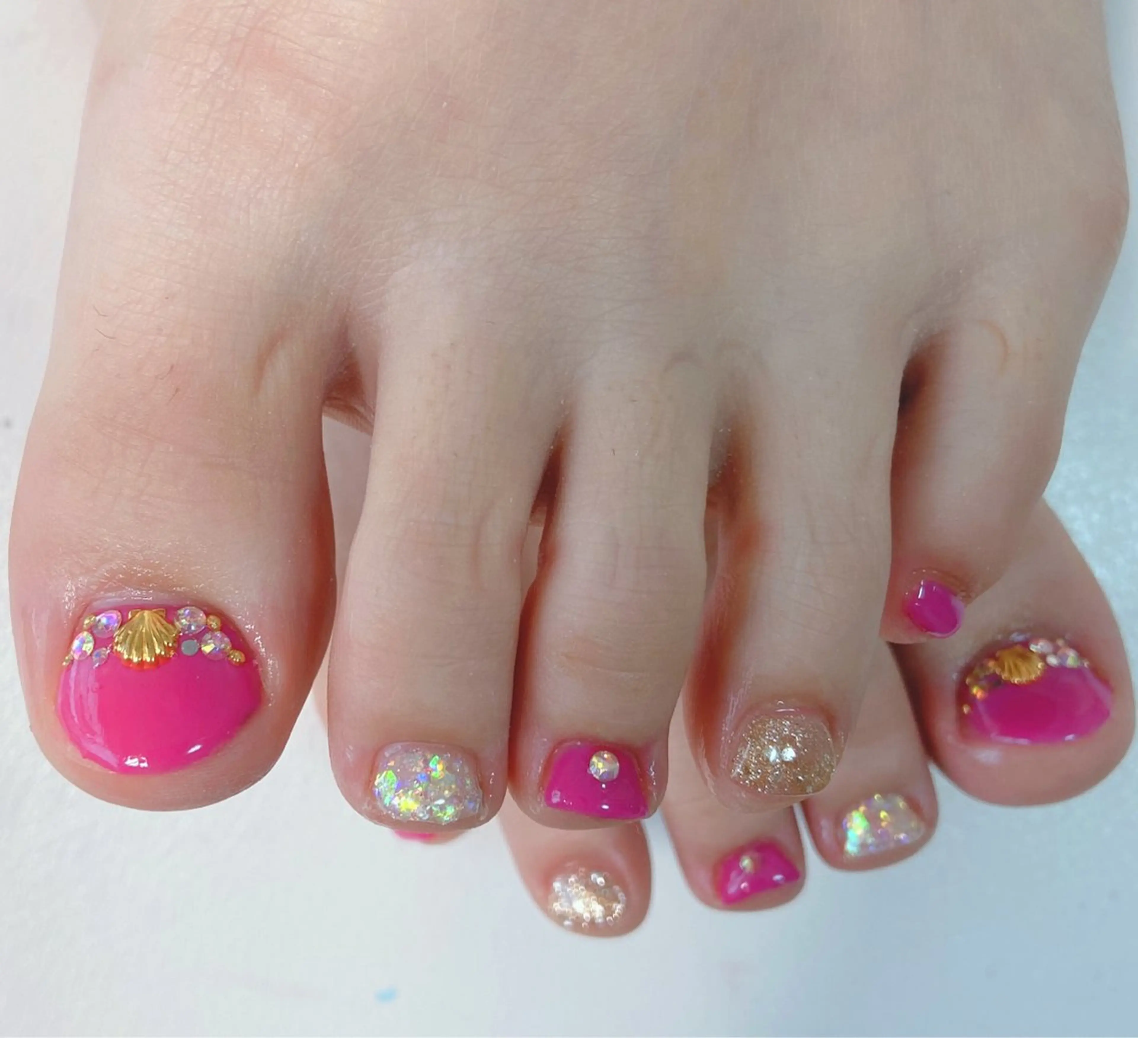 カラー フットネイル オトク ネイルのネイルデザイン