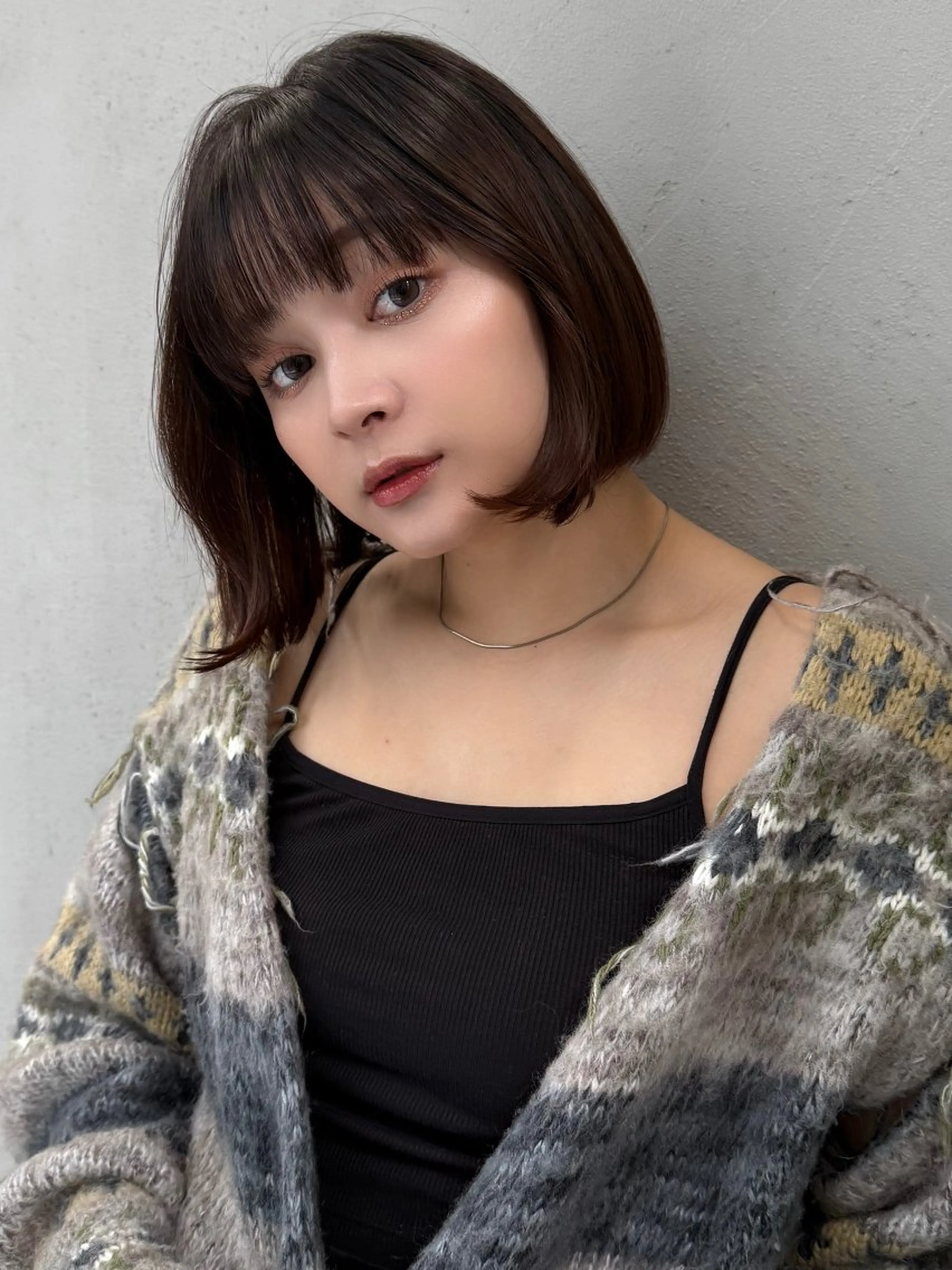 ショート カット ヘアカラー 髪質改善/美髪矯正/ 小顔ボブNANAのヘアスタイル