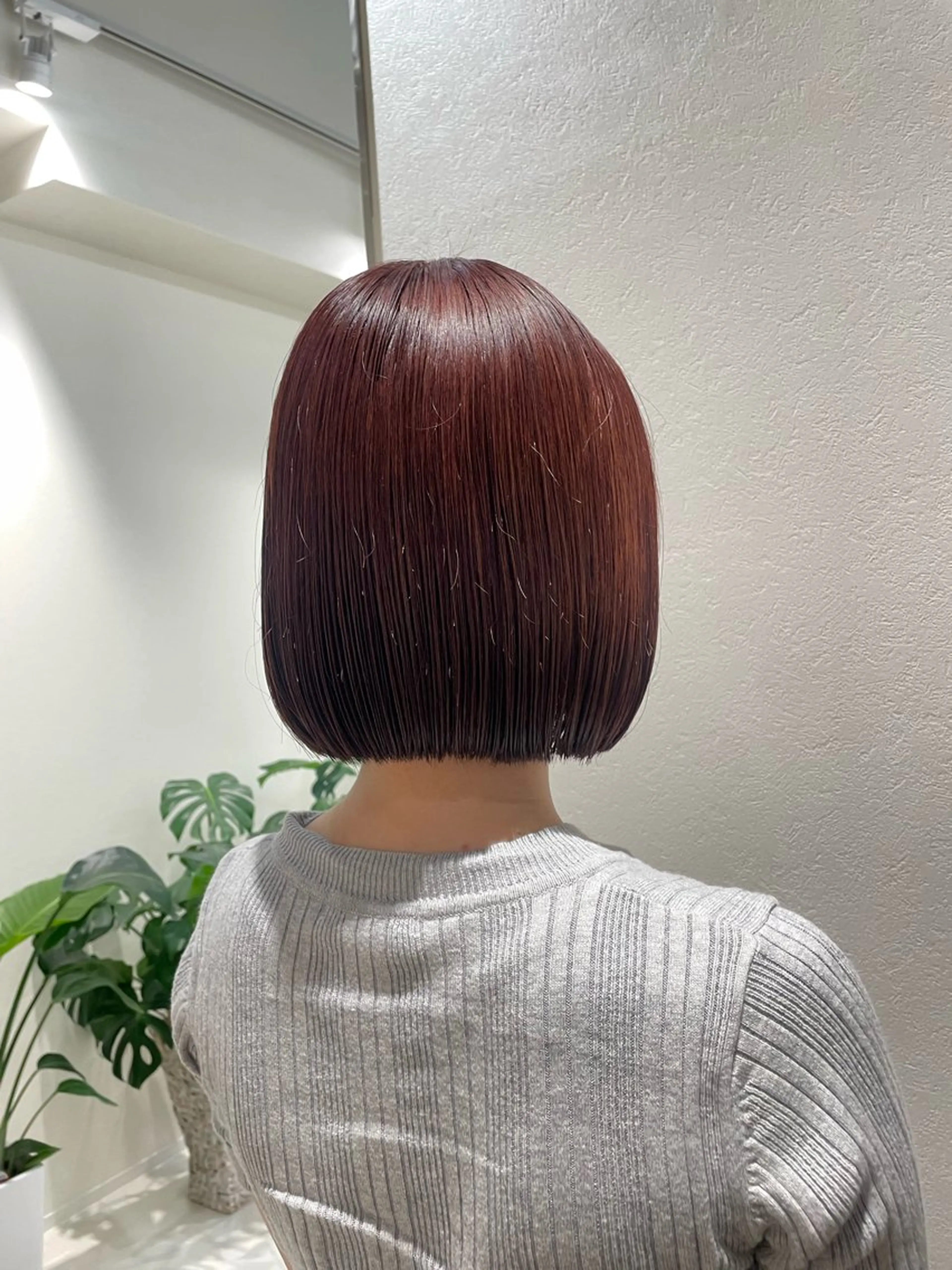 ショート カラー ブリーチ ブリーチなしカラー レッドカラー ヘアカラー ボブ/インナーカラー /眉毛/Miyuのヘアスタイル
