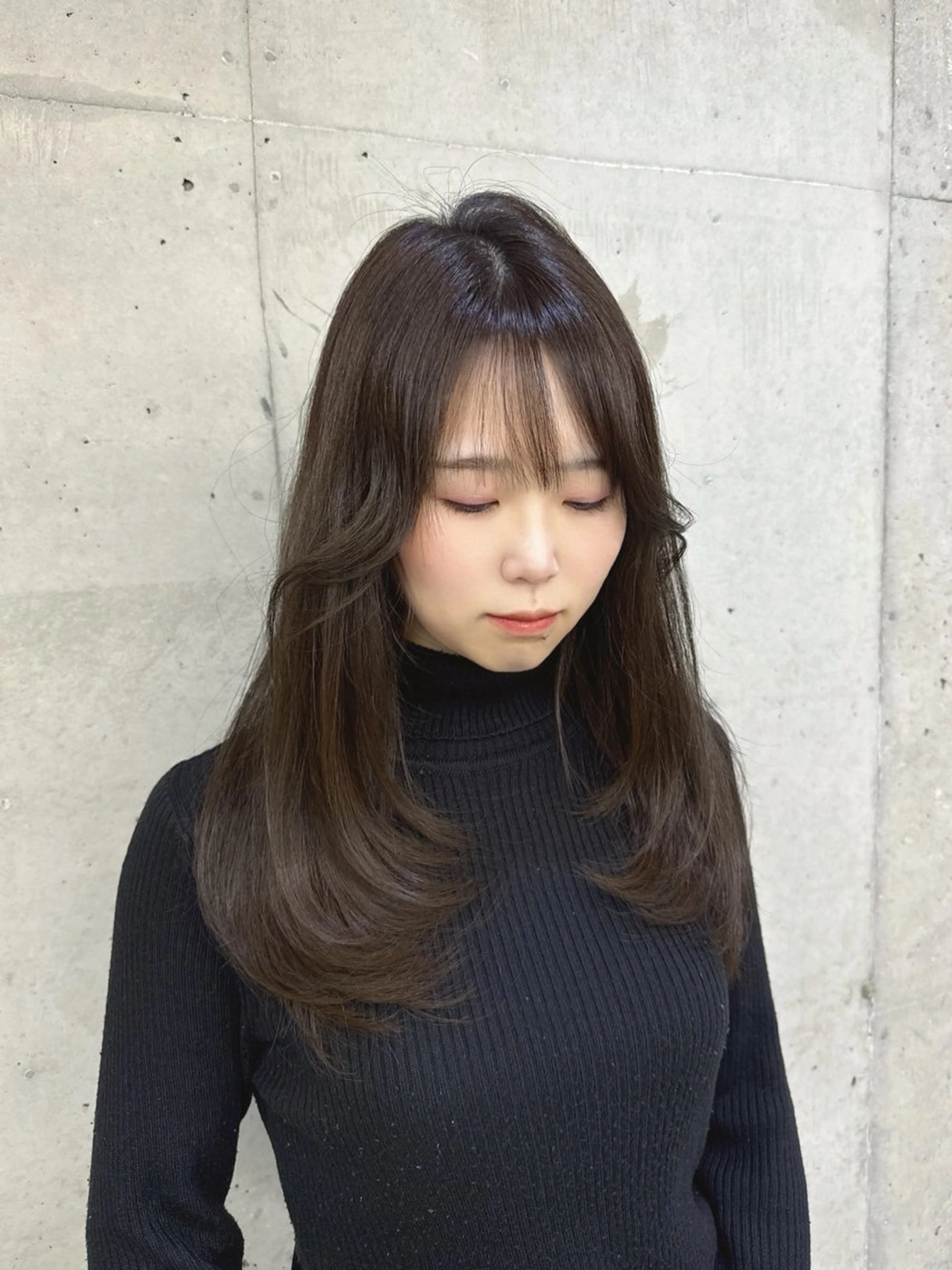 セミロング カット ヘアカラー Hinane ‪❤︎‬のヘアスタイル