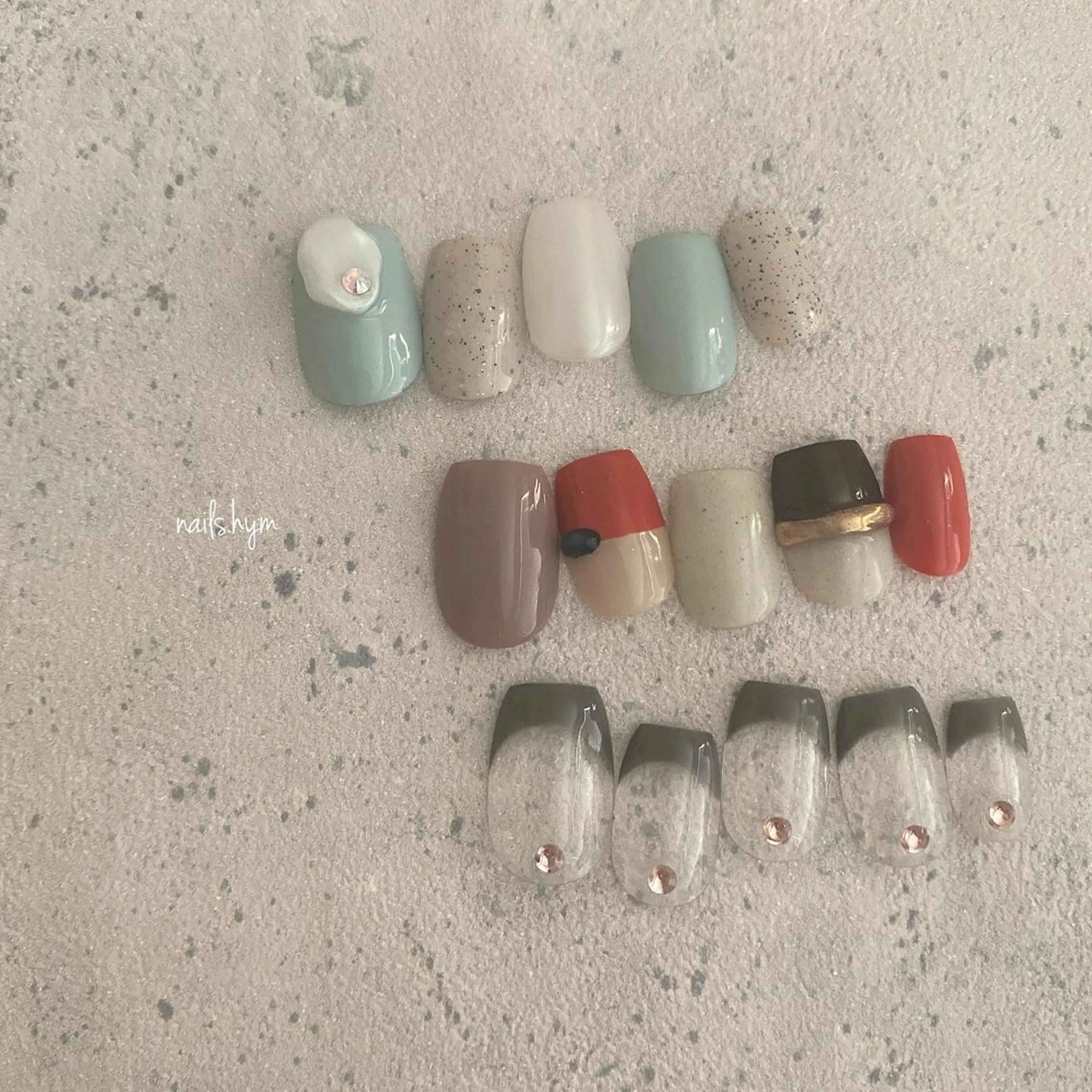 ネイル フレンチネイル スクエアネイル nails. hymのネイルデザイン