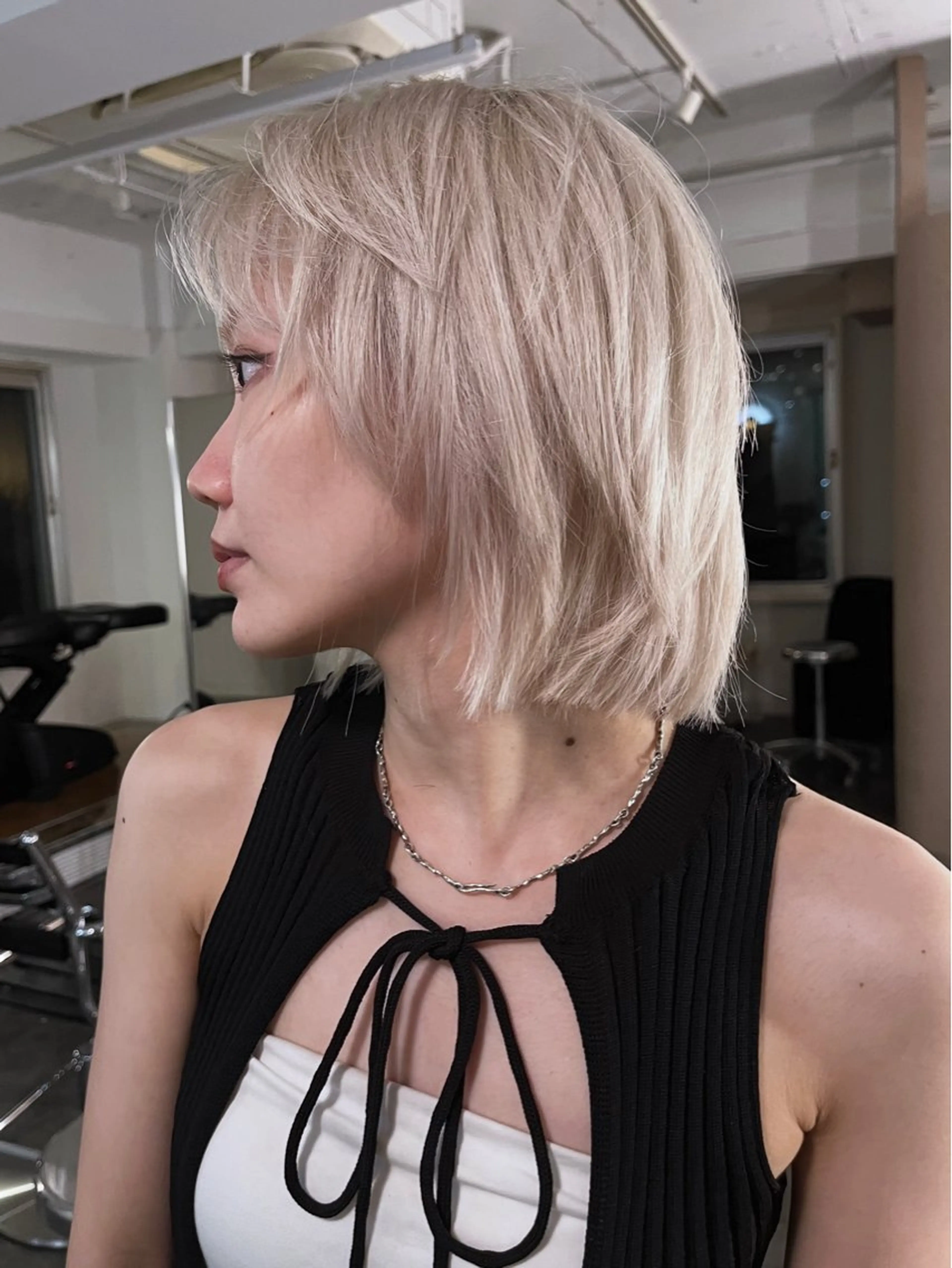 ショート カラー カット ヘアカラー ブリーチ怖い人の味方 ケアブリーチ/ユウキのヘアスタイル