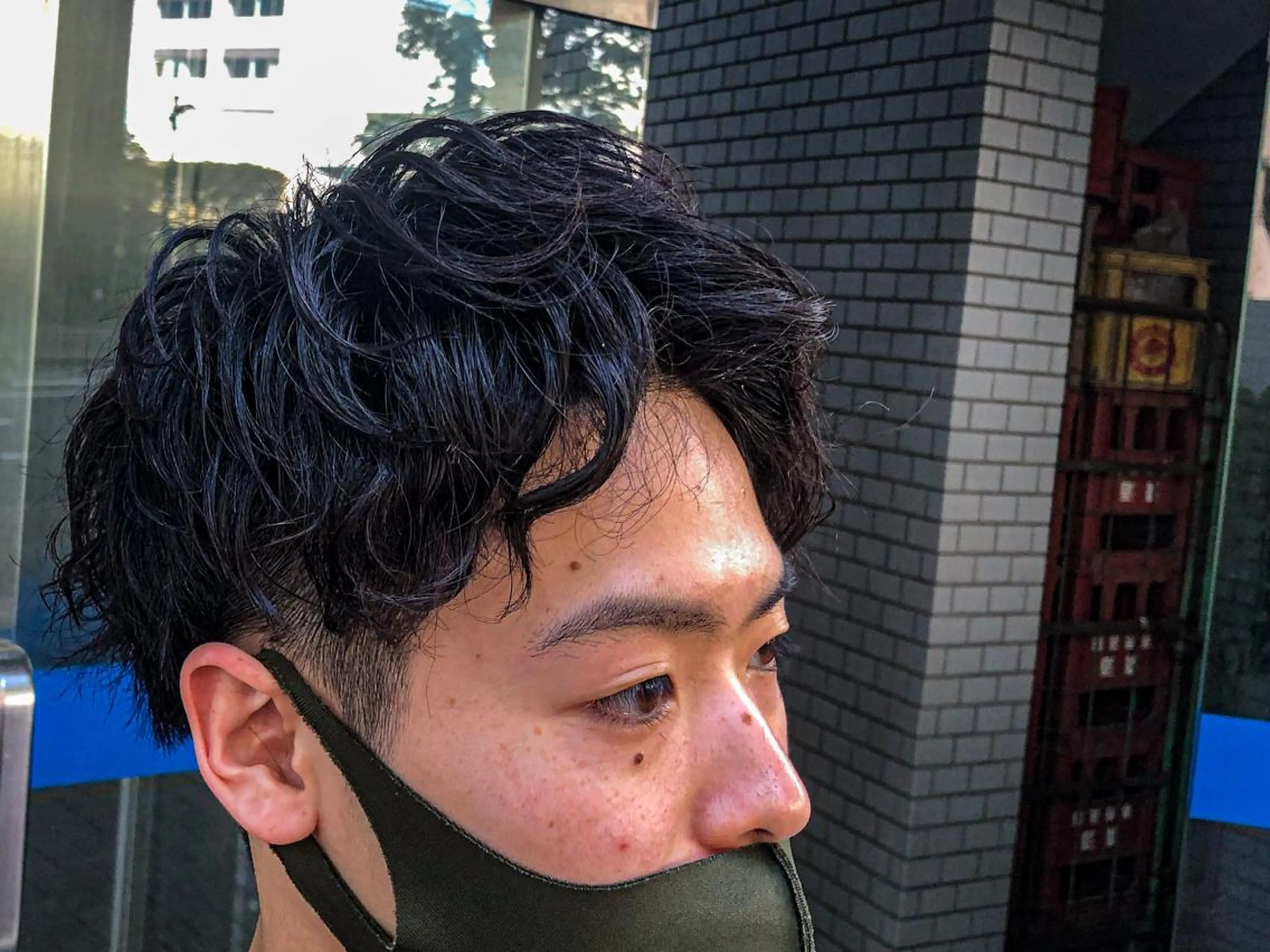 ショート パーマ メンズ マッシュ ショートヘア カット パーマ 韓国メンズヘア/ 毛流れヘア　須田龍世のヘアスタイル