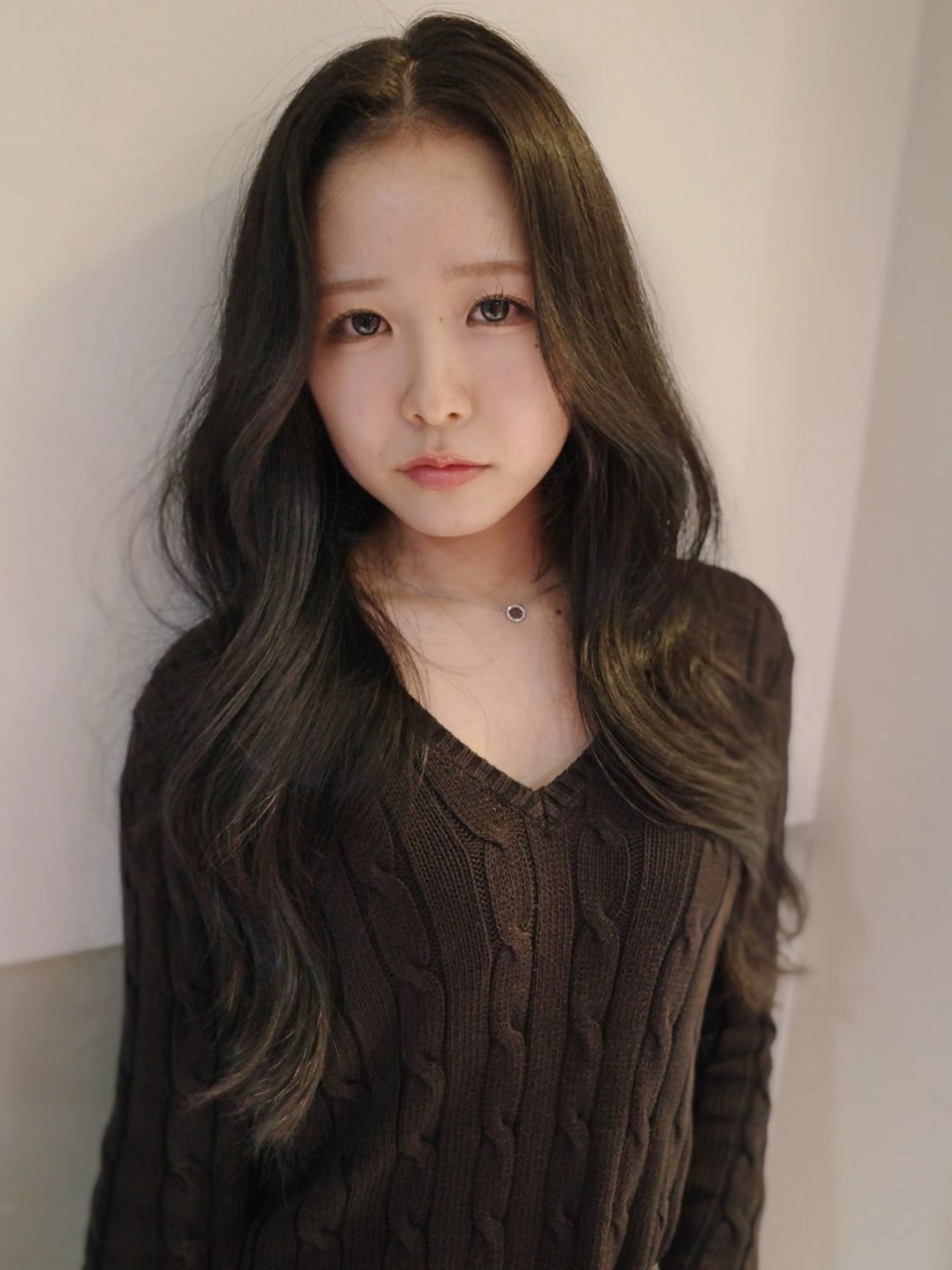 ロング レイヤーカット カット トリートメント 【Pia】 セナ/ハイトーンのヘアスタイル