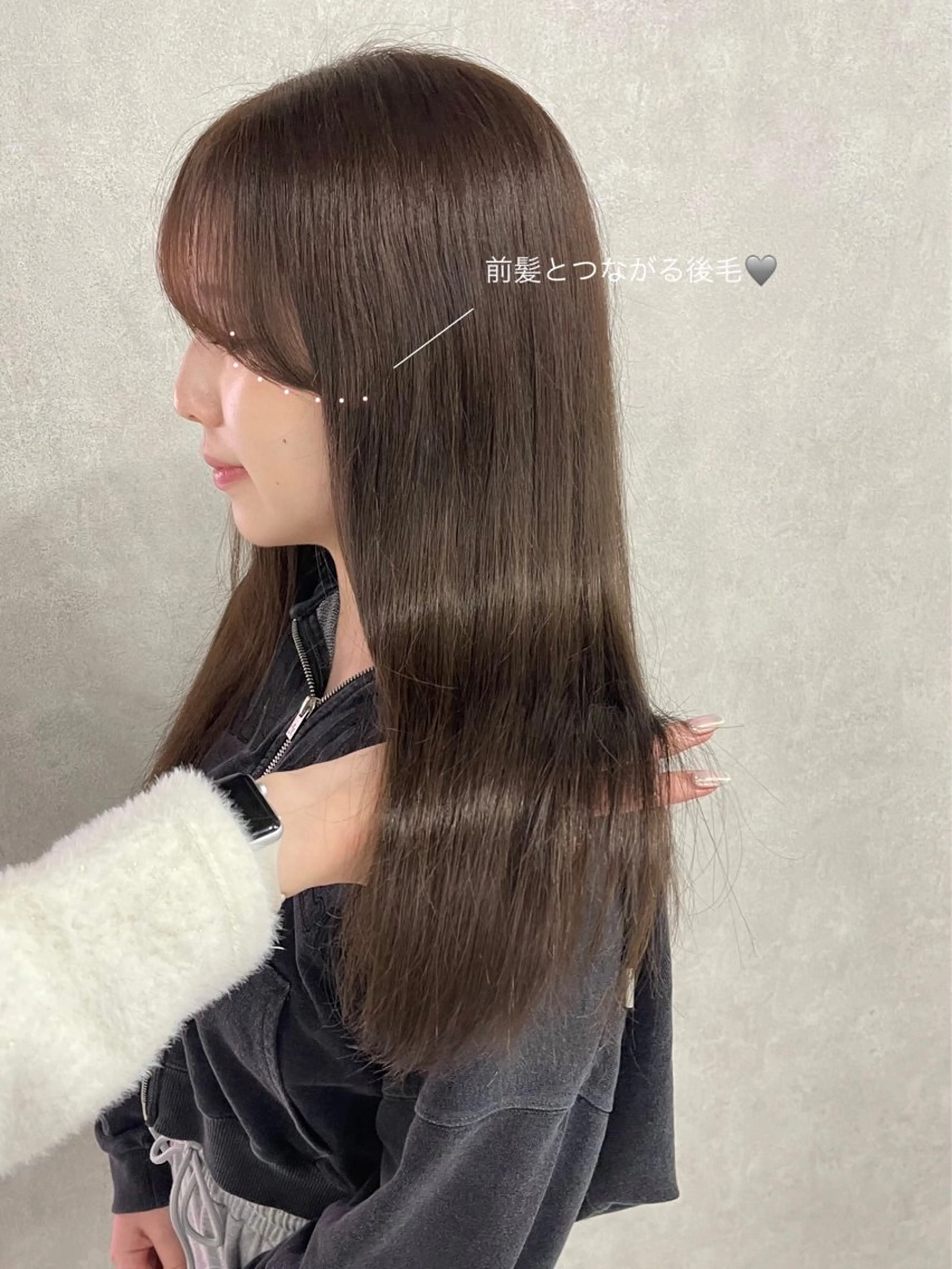 ロング カラー カット ヘアカラー トリートメント 盛れる顔まわり✨🎀 レイヤー別所好葉のヘアスタイル