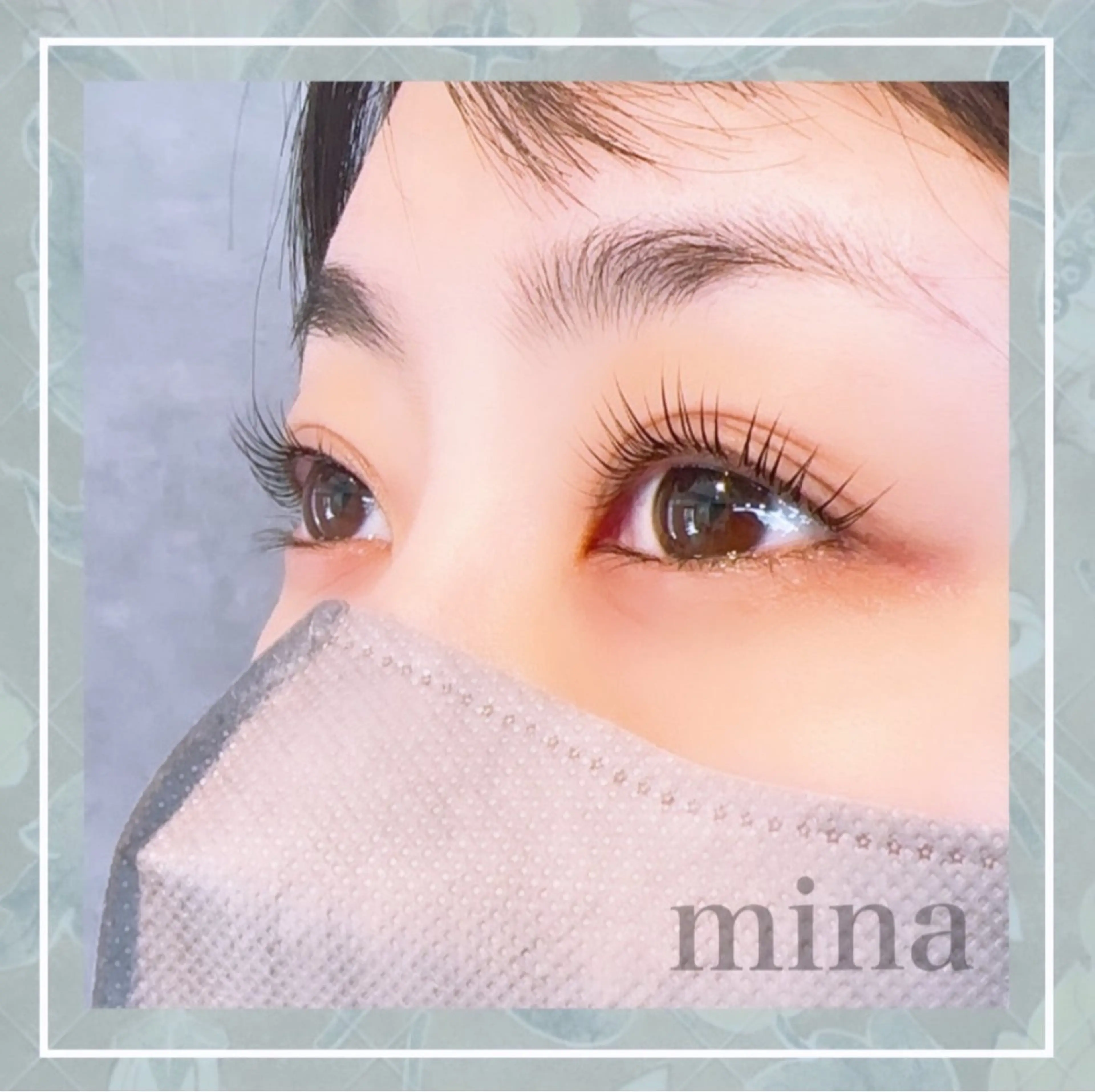 技術モデルではない！(新しい薬剤を使用)まつげパーマモデルの写真