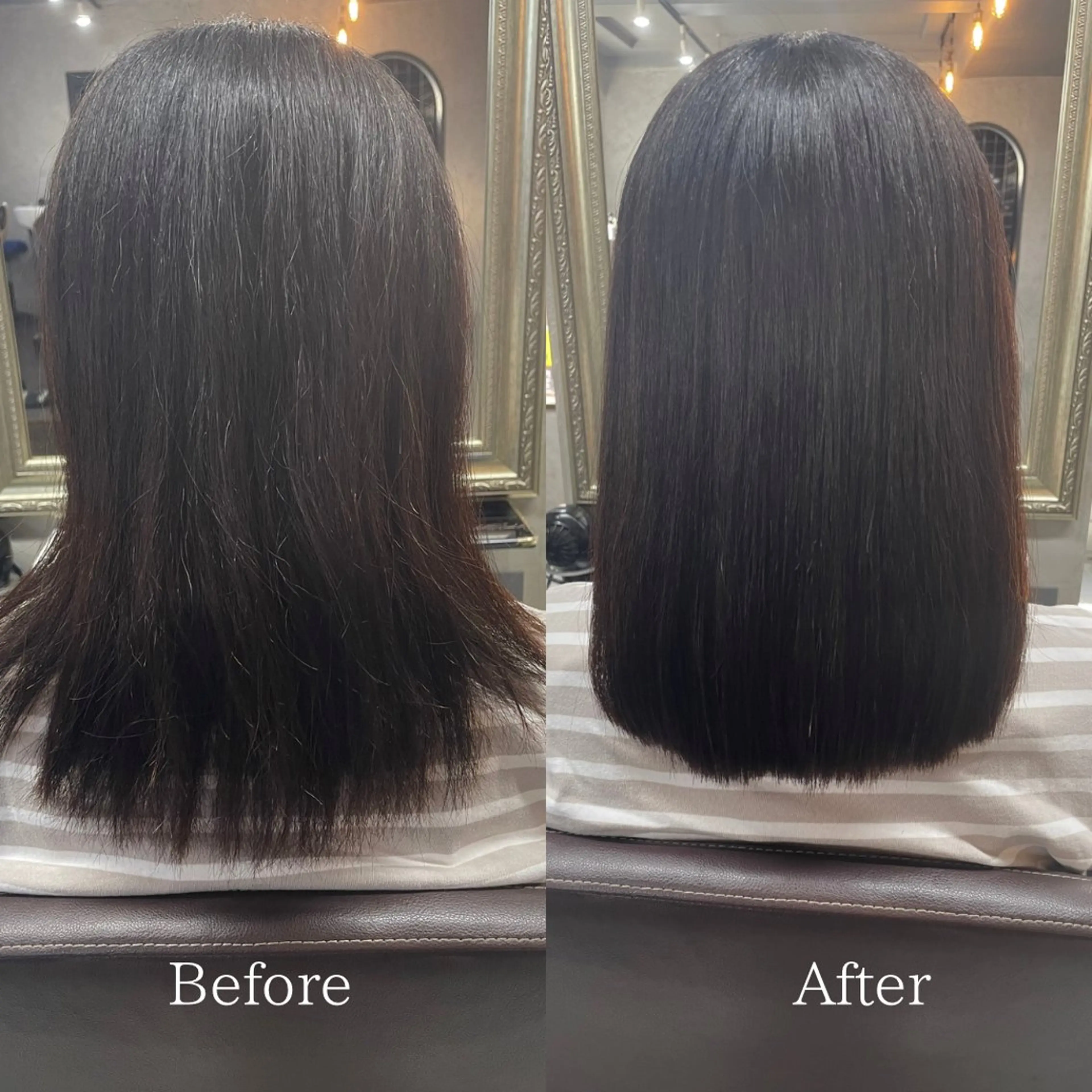 セミロング 髪質改善 艶髪/透明感カラー 山﨑俊輔のヘアスタイル