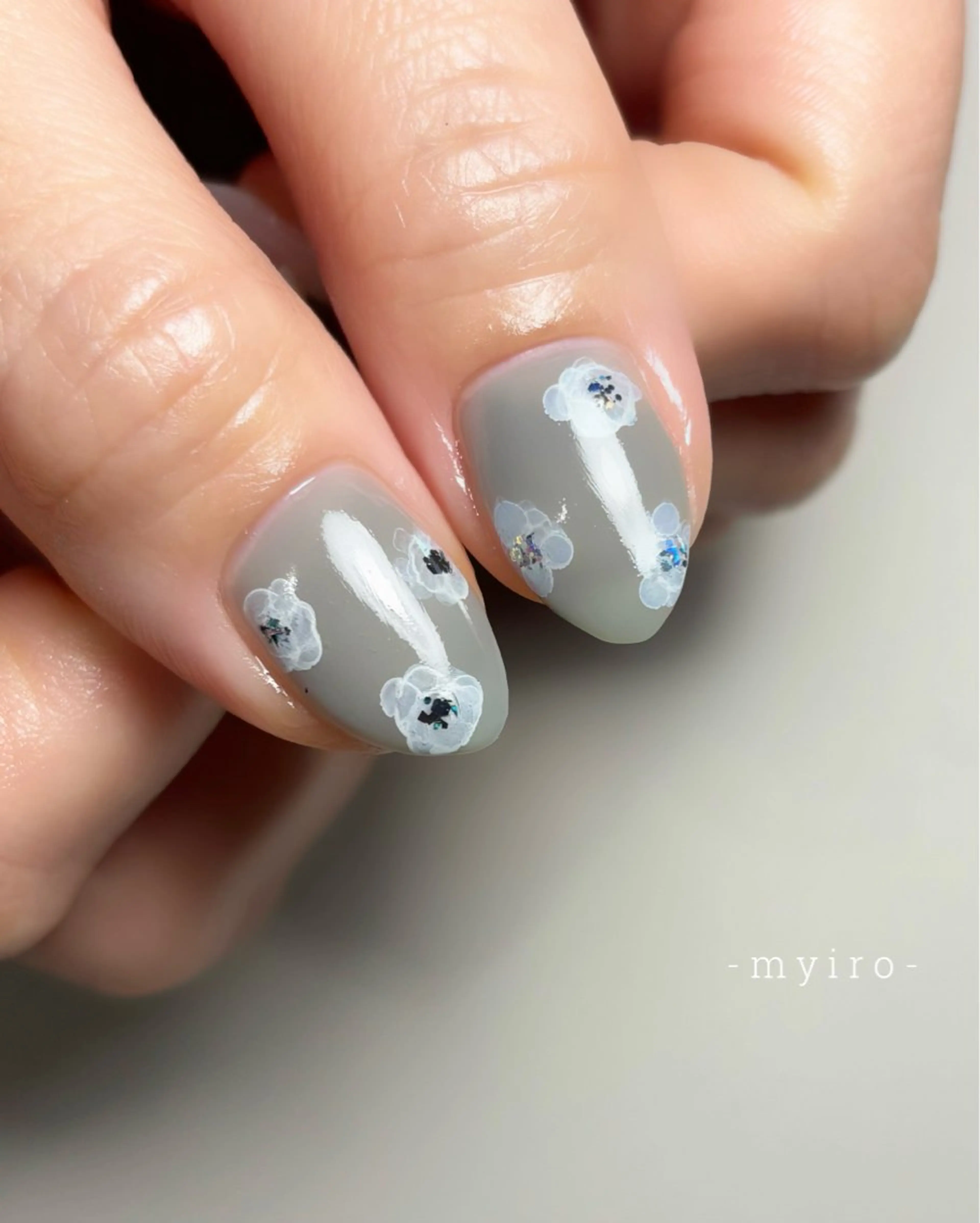 ネイル フラワーネイル ニュアンスネイル myiro【マイロ】 林のネイルデザイン