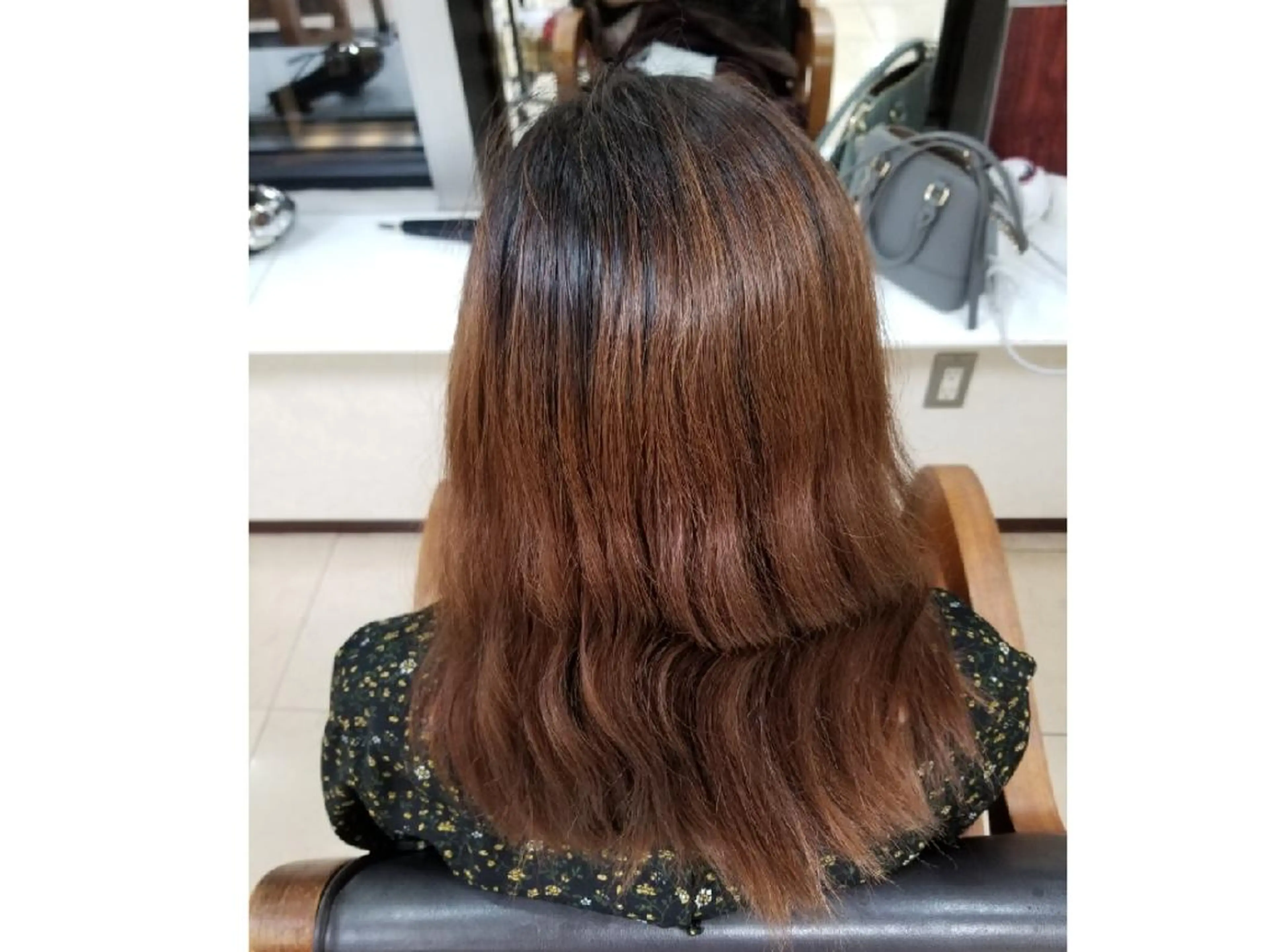セミロング カラー 渋谷 りなのヘアスタイル
