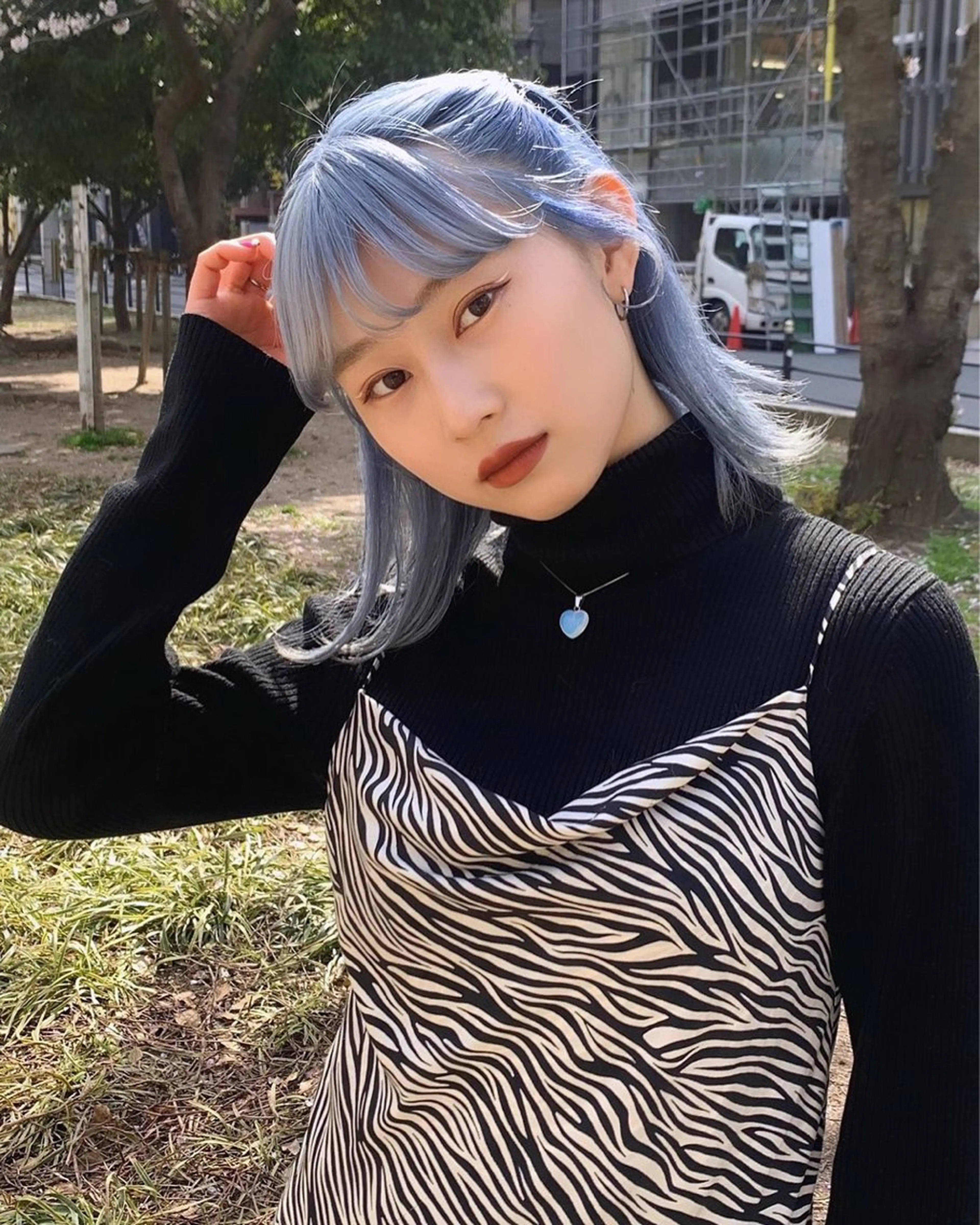 ミディアム ハッシュカット カシマハヤトのヘアスタイル