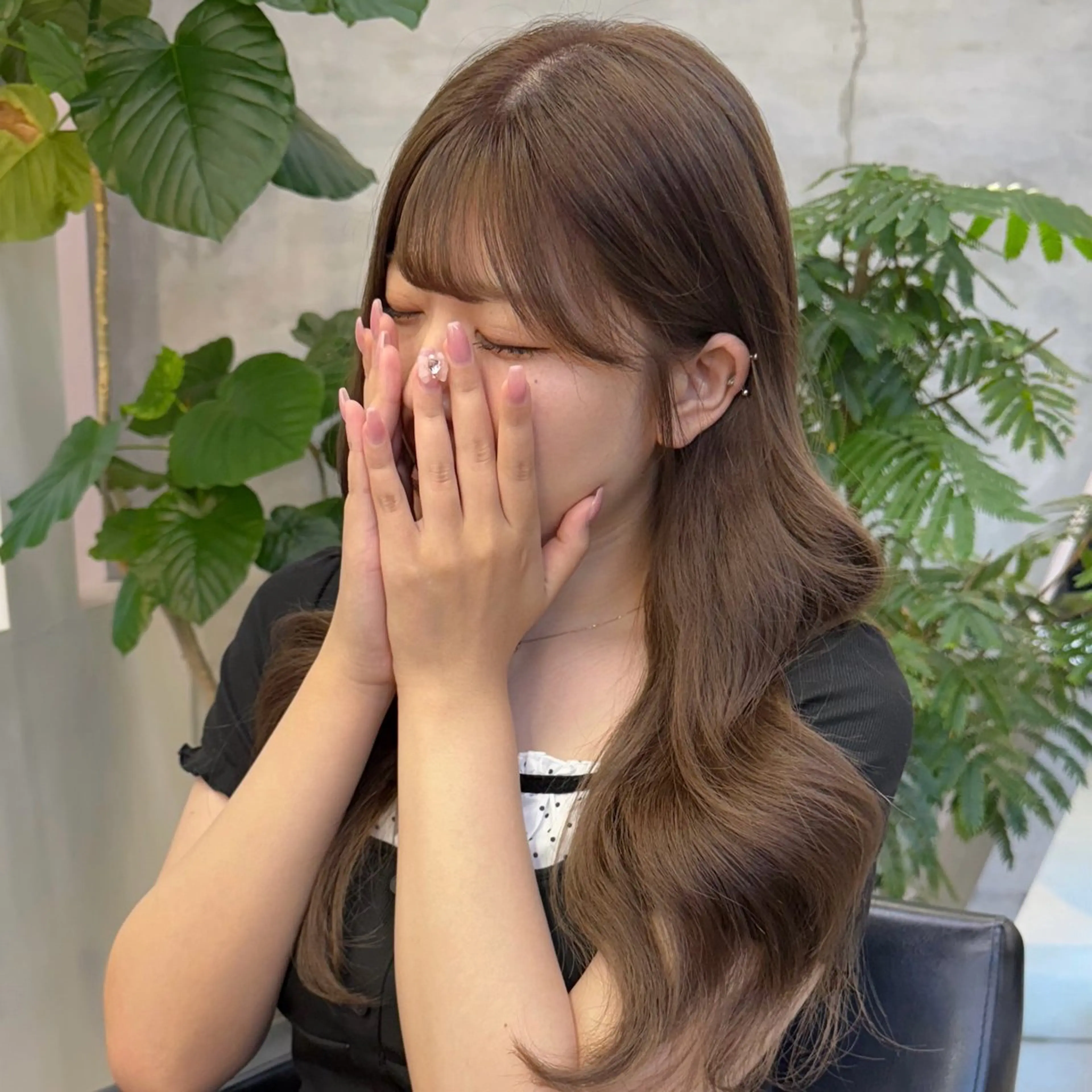 ロング カット ヘアカラー ELIN hair Nanamiのヘアスタイル