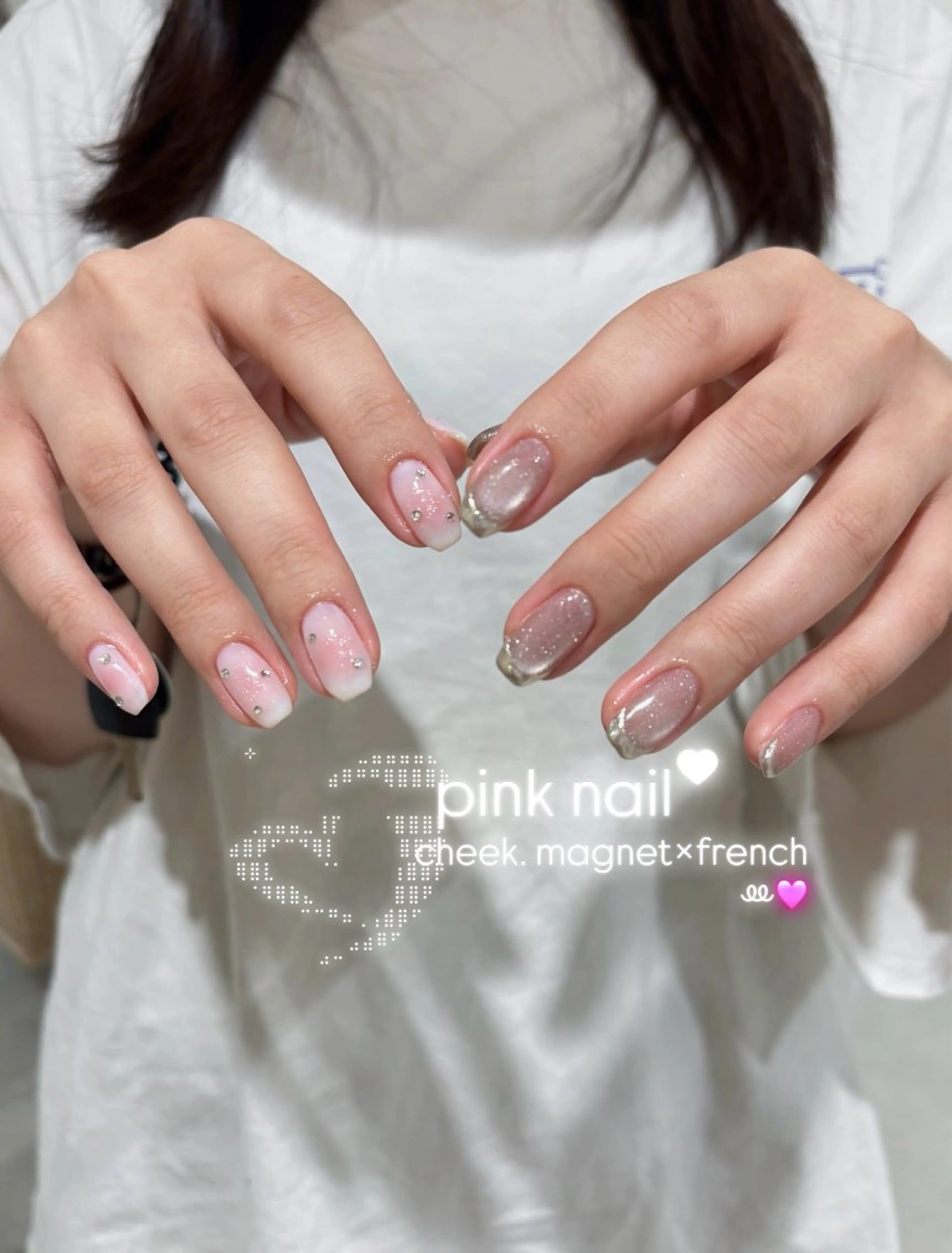 ネイル ストーンネイル ハンドネイル beau'r noaのネイルデザイン