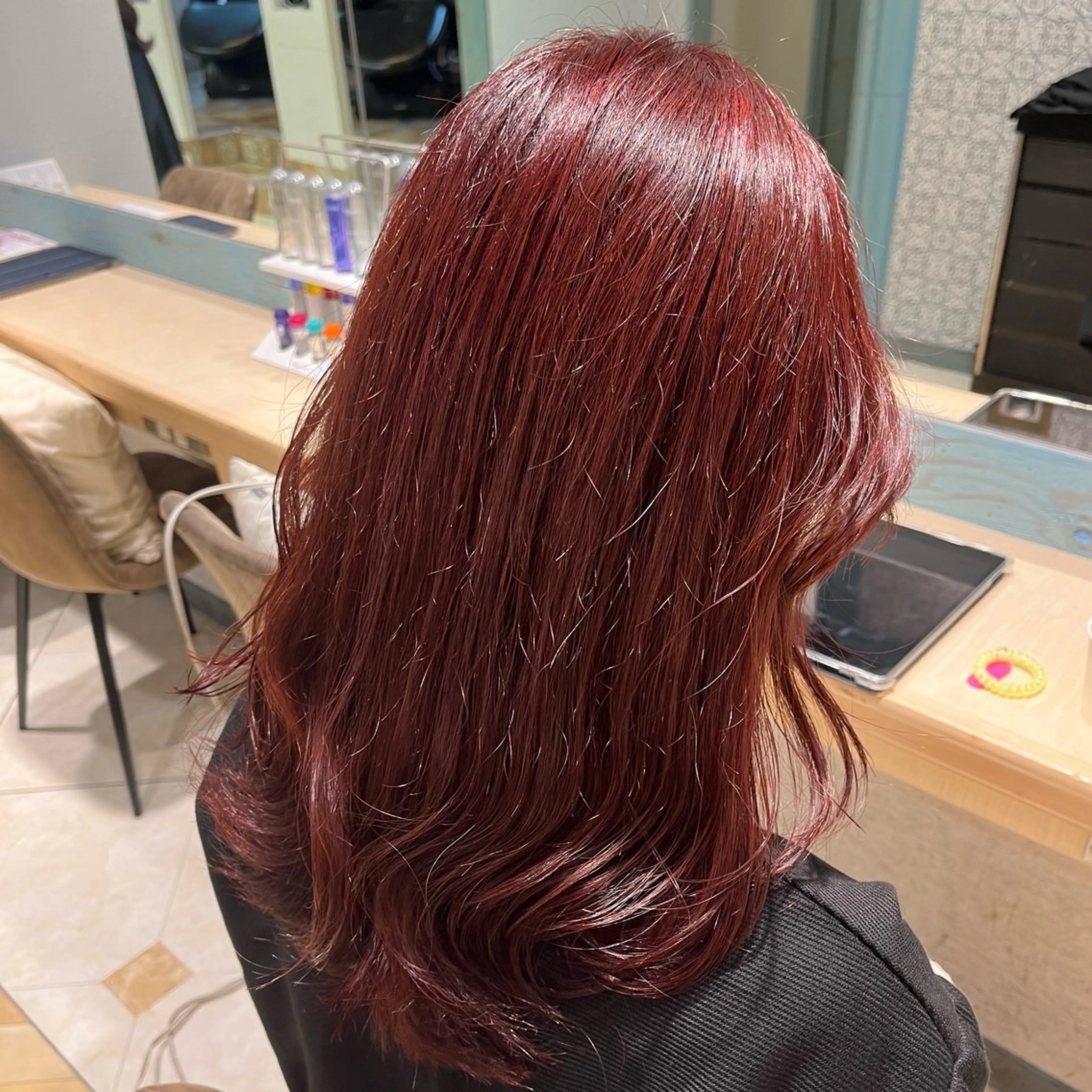 セミロング カラー 髪質改善/縮毛矯正 松原和志のヘアスタイル