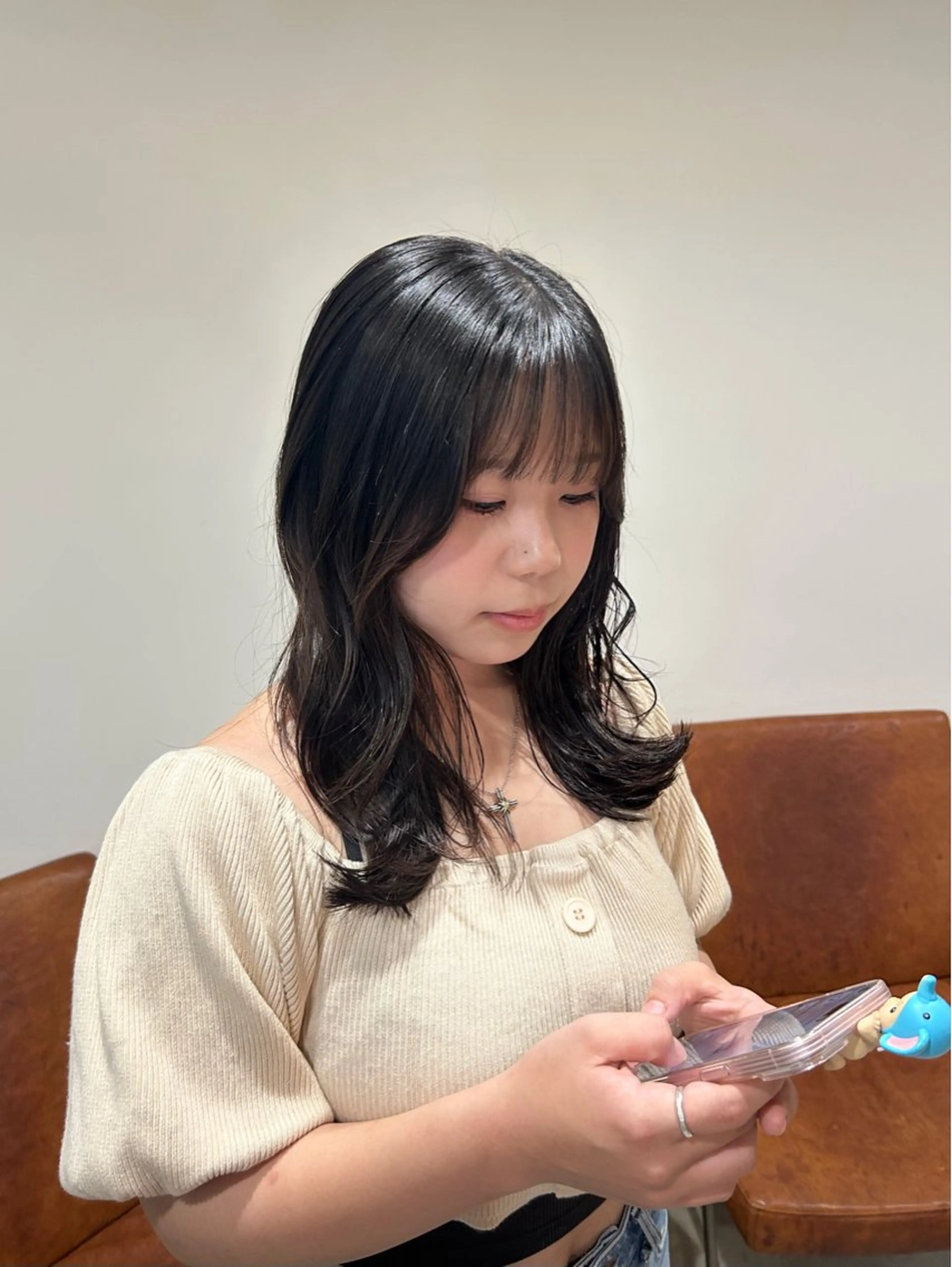 ミディアム レイヤーカット nana/ボブ/ レイヤー/梅田のヘアスタイル