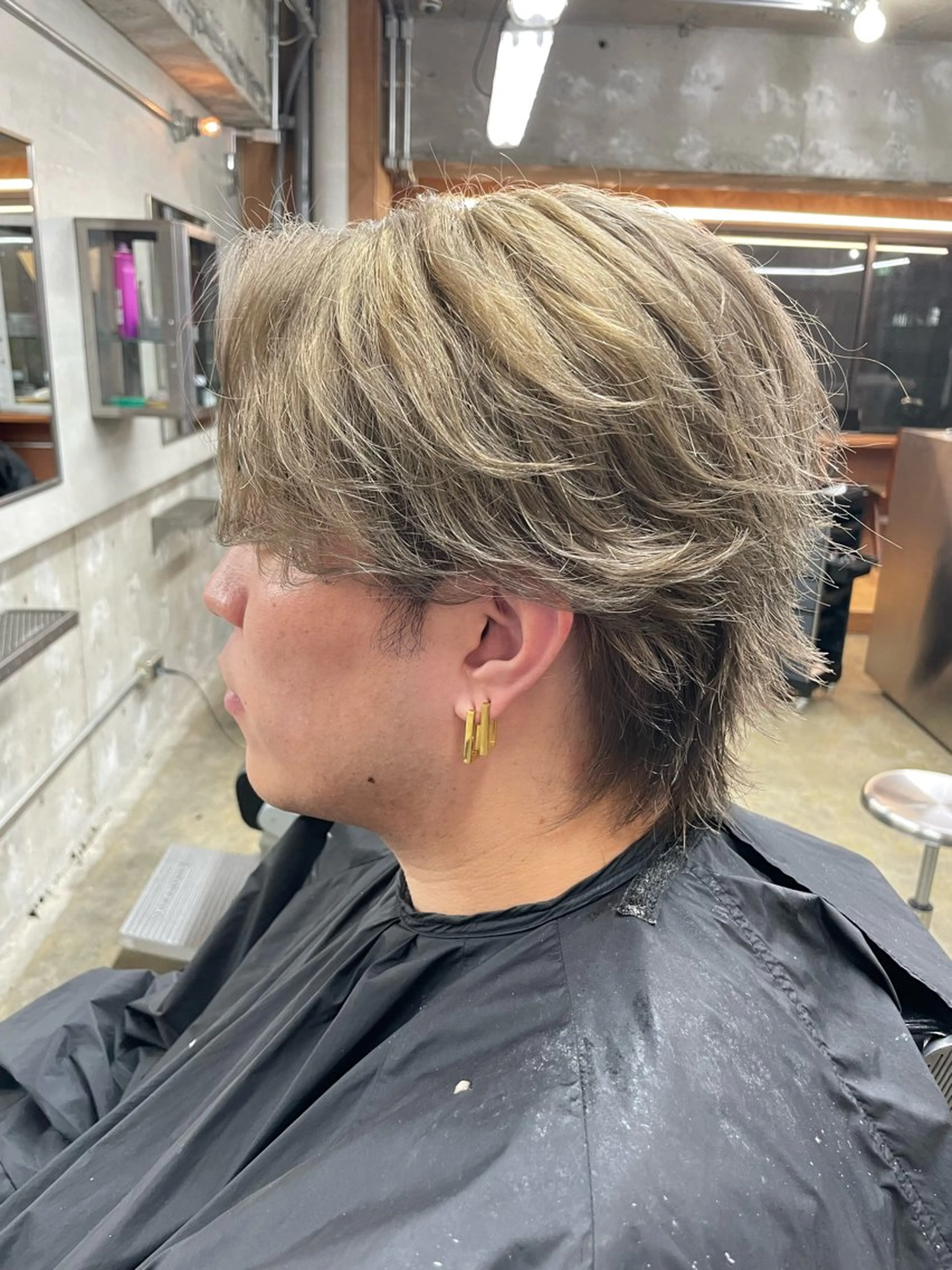 ショート カラー メンズ 亀井隆汰/メンズ専門 パーマ特化美容師のヘアスタイル