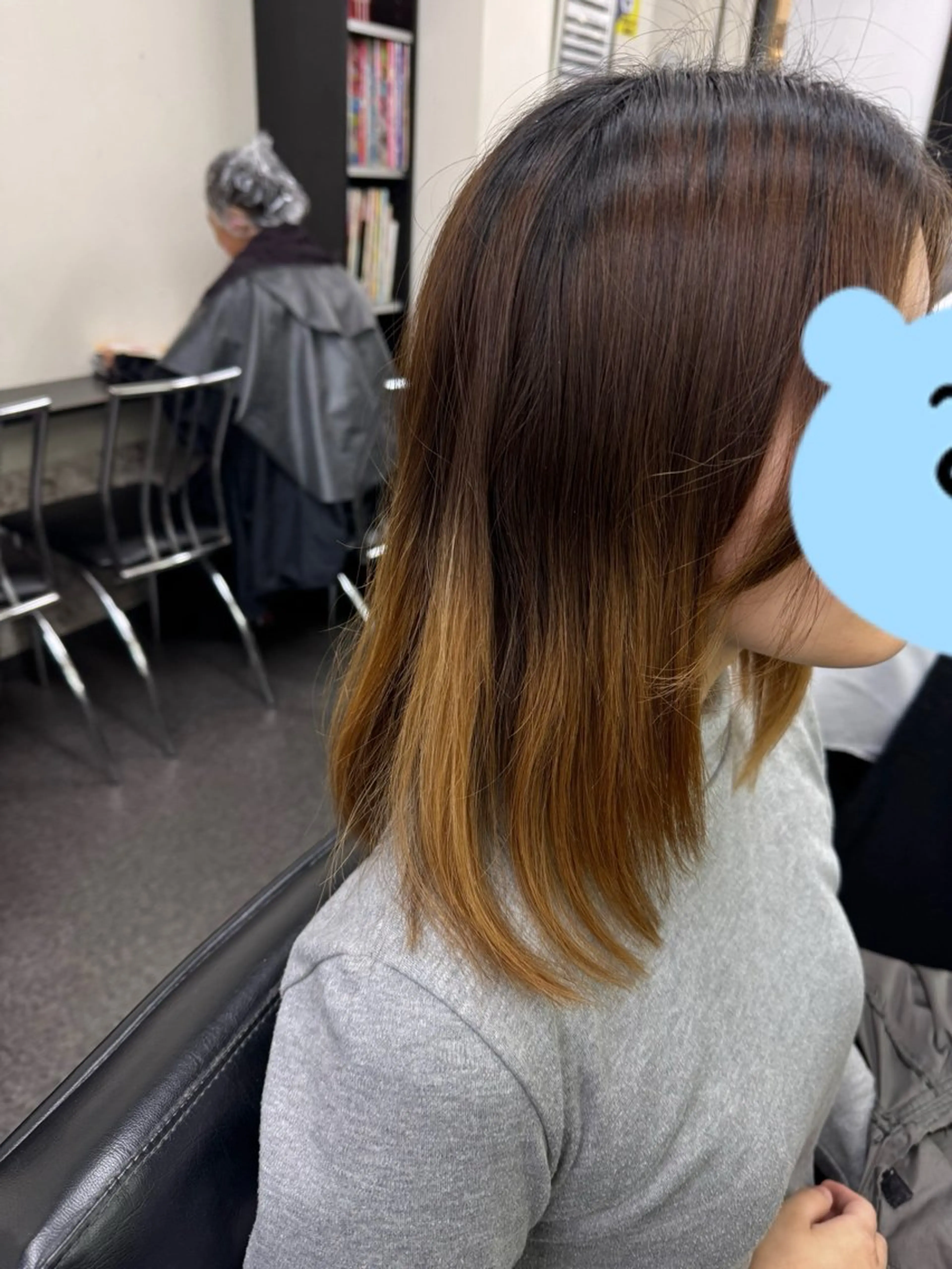 セミロング ふくもと ゆうこのヘアスタイル